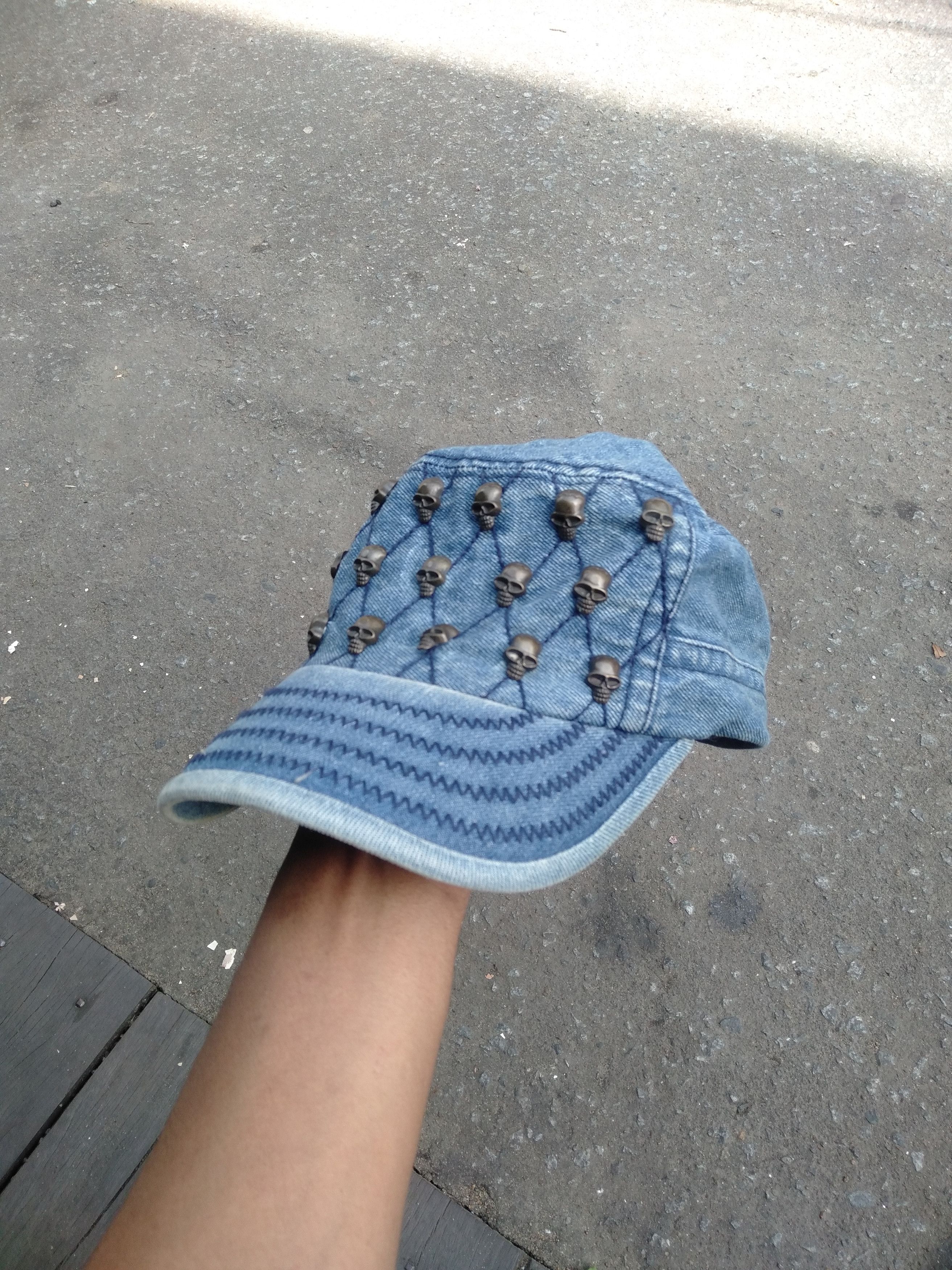 Hysteric Glamour Crazy💀 JCap&Co Skull Studded Comando Hat Punk LGB Style Size ONE SIZE - 9 Thumbnail