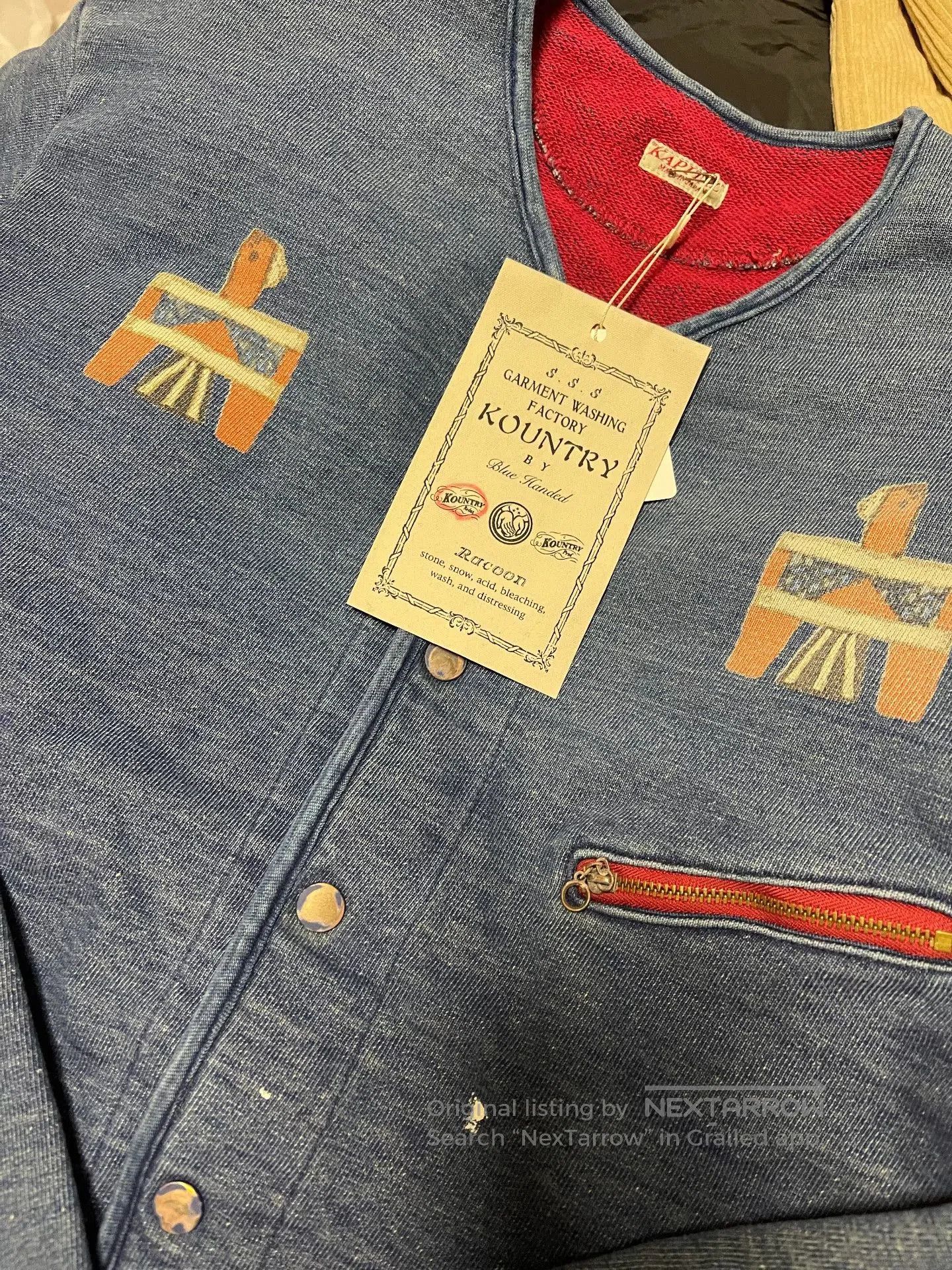 Kapital Kountry KAPITAL KOUNTRY VINTAGE INDIGO JKT. Size US XL / EU 56 / 4 - 2 Thumbnail