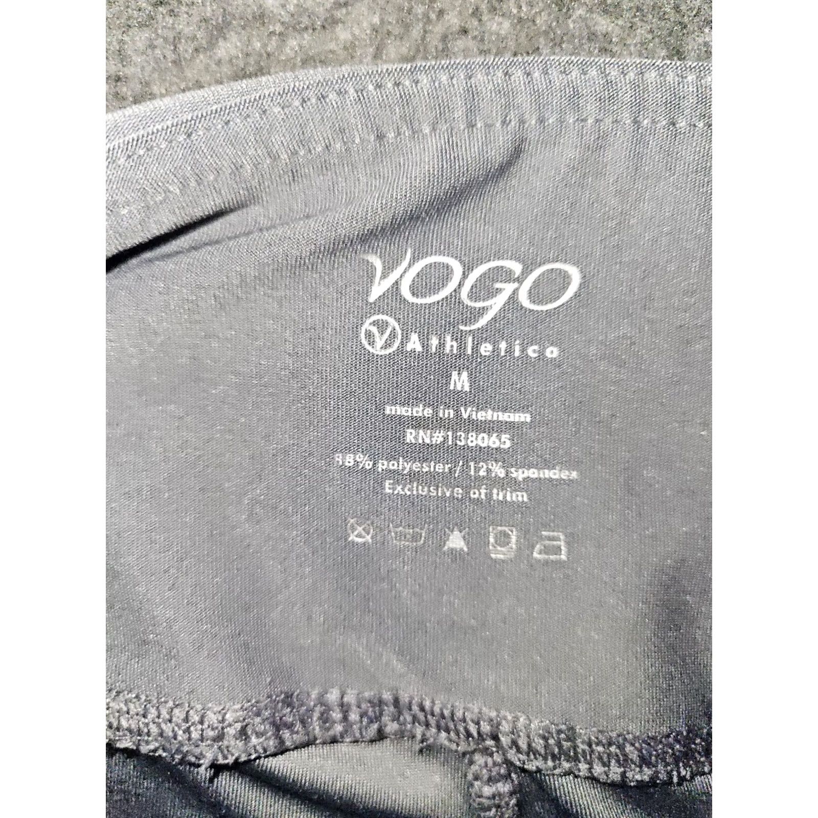 Vintage Vogo Athletica Crop Leggings Women's M Gray Stretch Active Yoga Gym Running Size 32" / US 10 / IT 46 - 5 Thumbnail