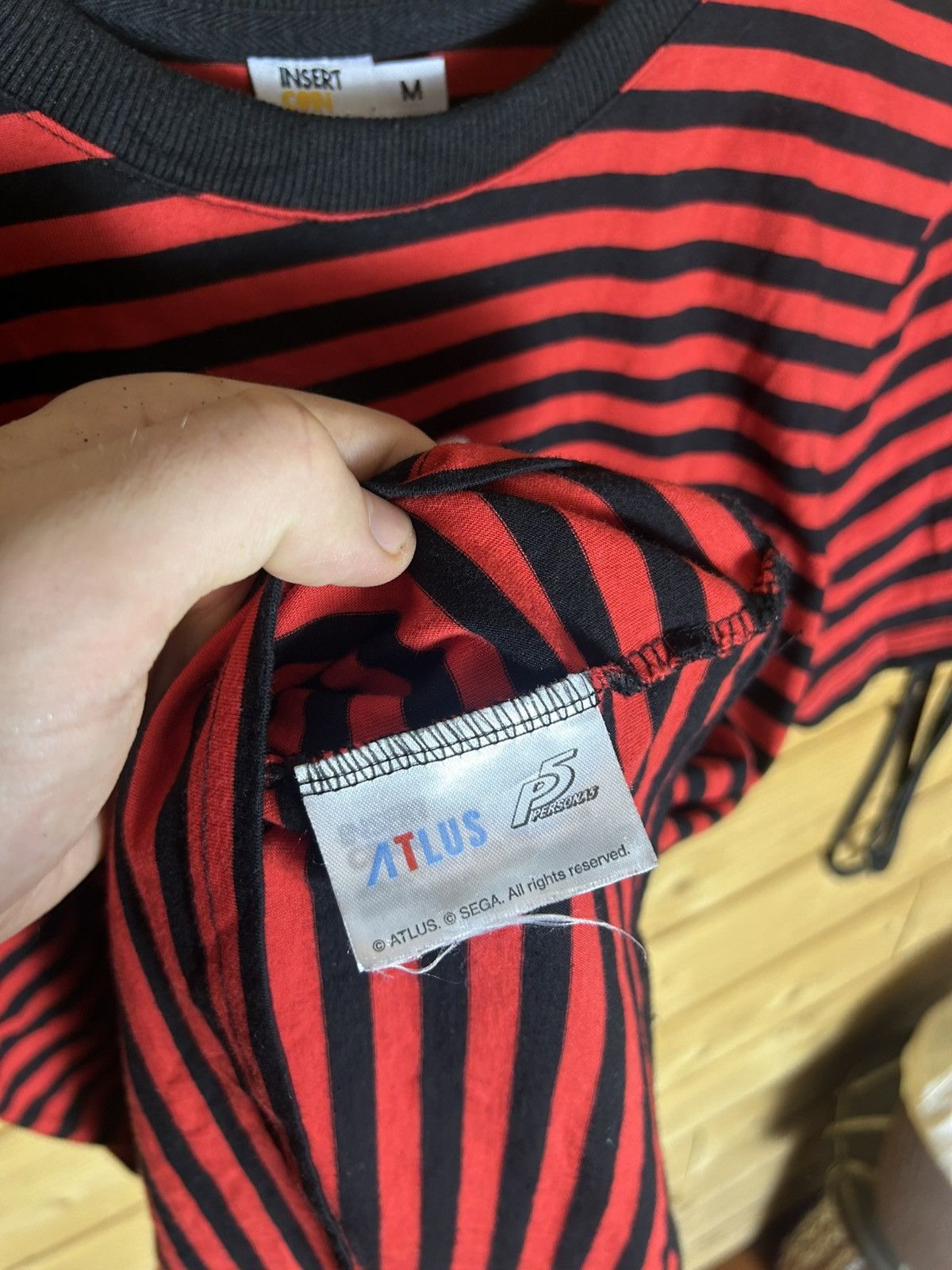 Japanese Brand Persona 5 sega video game striped t shirt Size US M / EU 48-50 / 2 - 6 Thumbnail