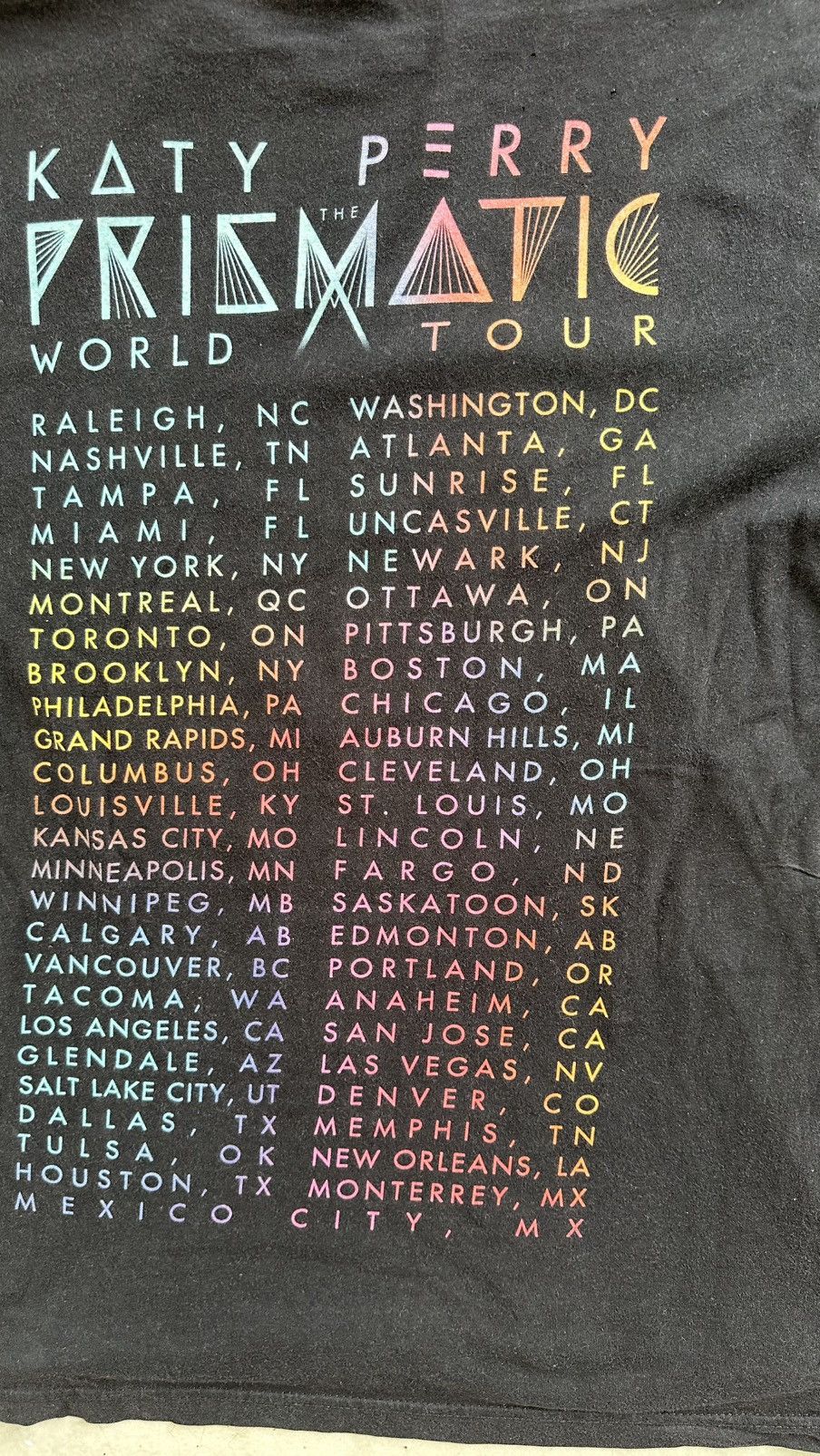 Band Tees KATY PERRY PRISMATIC TOUR TEE Size US M / EU 48-50 / 2 - 5 Thumbnail