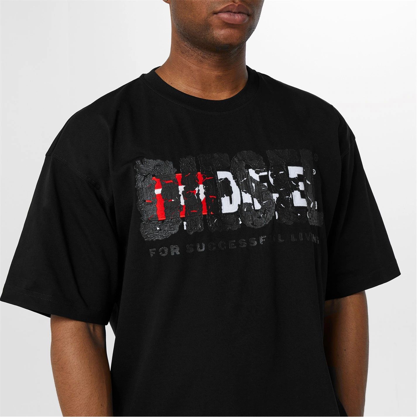 Diesel o1mle1025 T-Nabel T-Shirt in Black Size US XXL / EU 58 / 5 - 4 Thumbnail