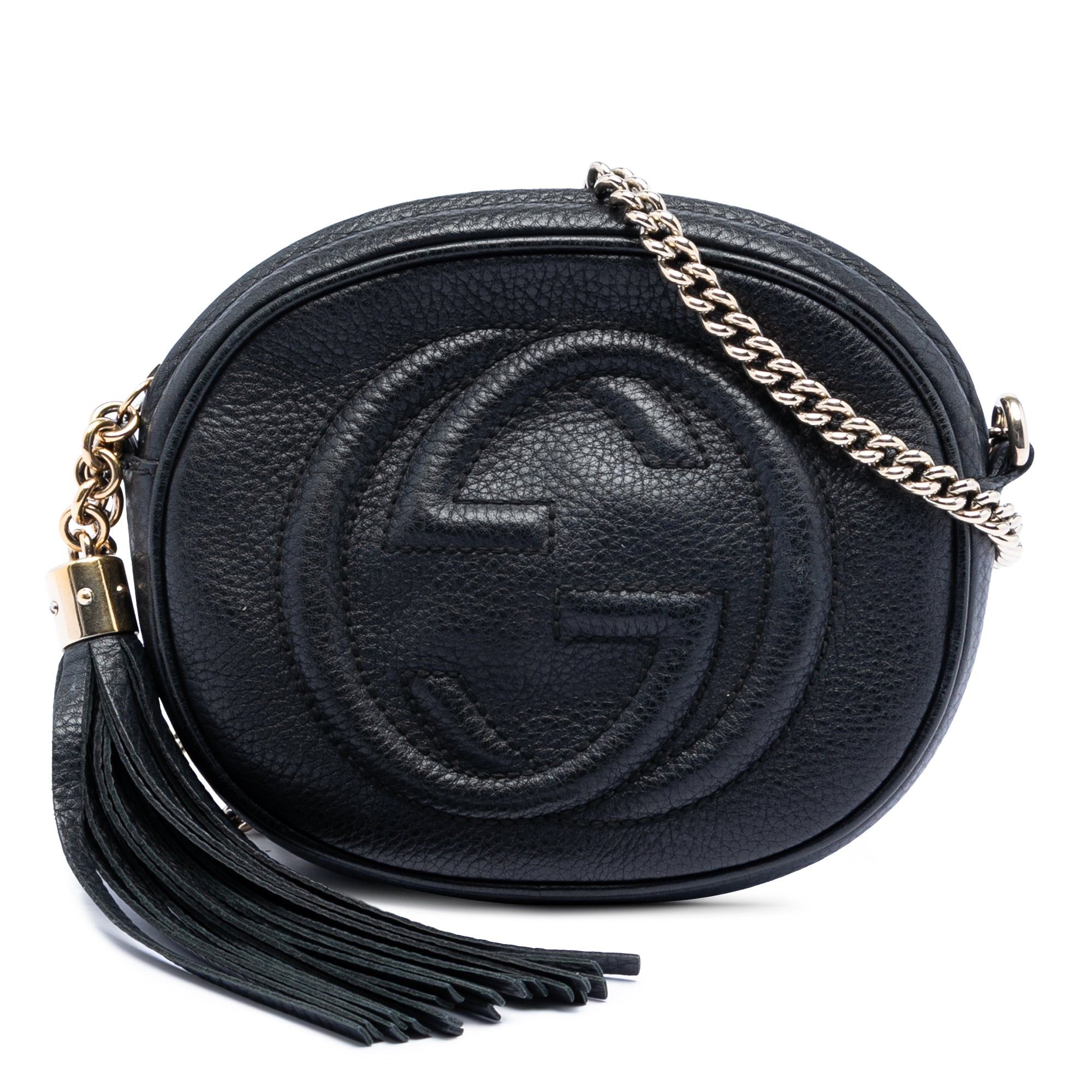 Mini Pebbled Calfskin Soho Chain Crossbody