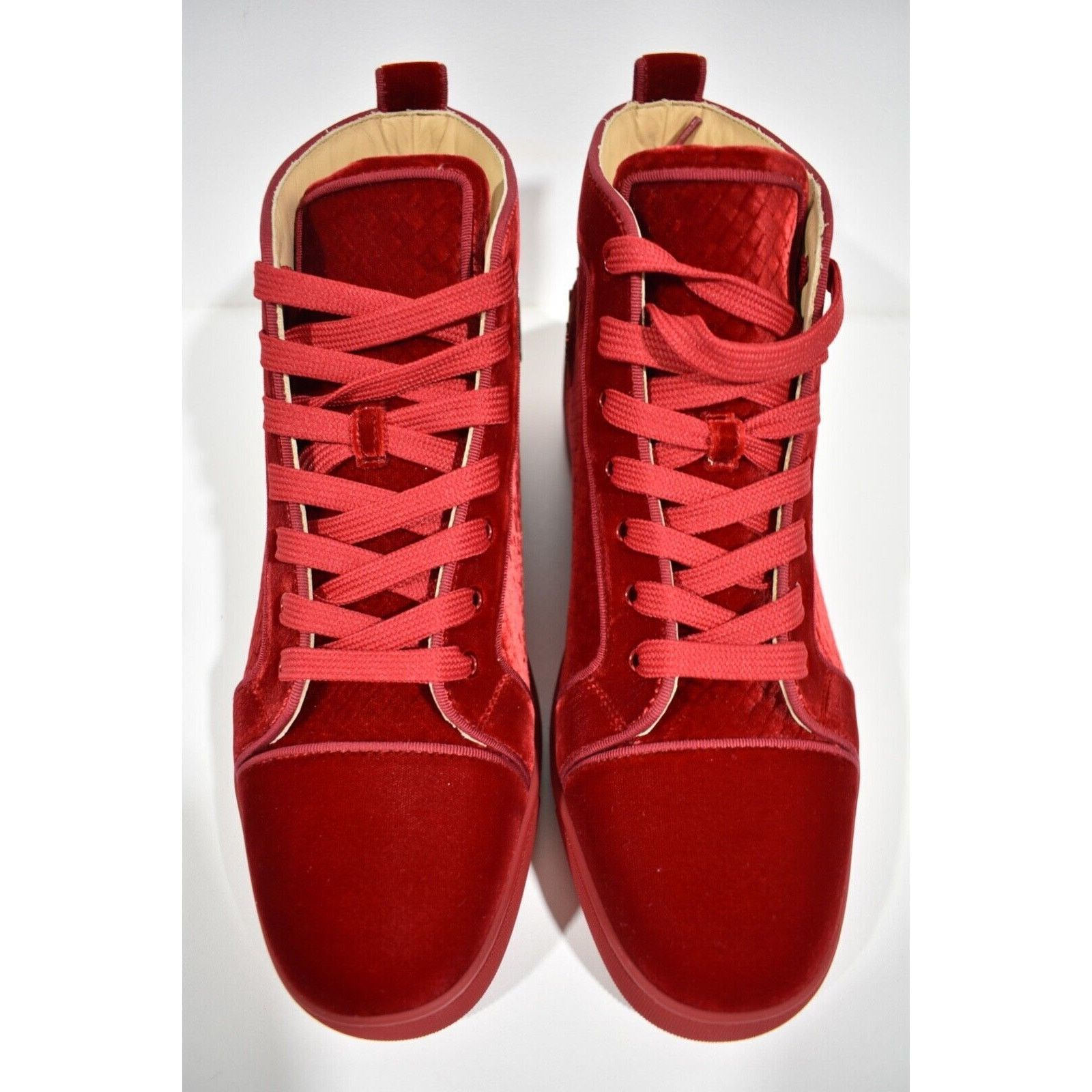 Christian Louboutin Christian Louboutin Louis Orlato Flat Velours Loubi Red Size US 9 / EU 42 - 6 Thumbnail