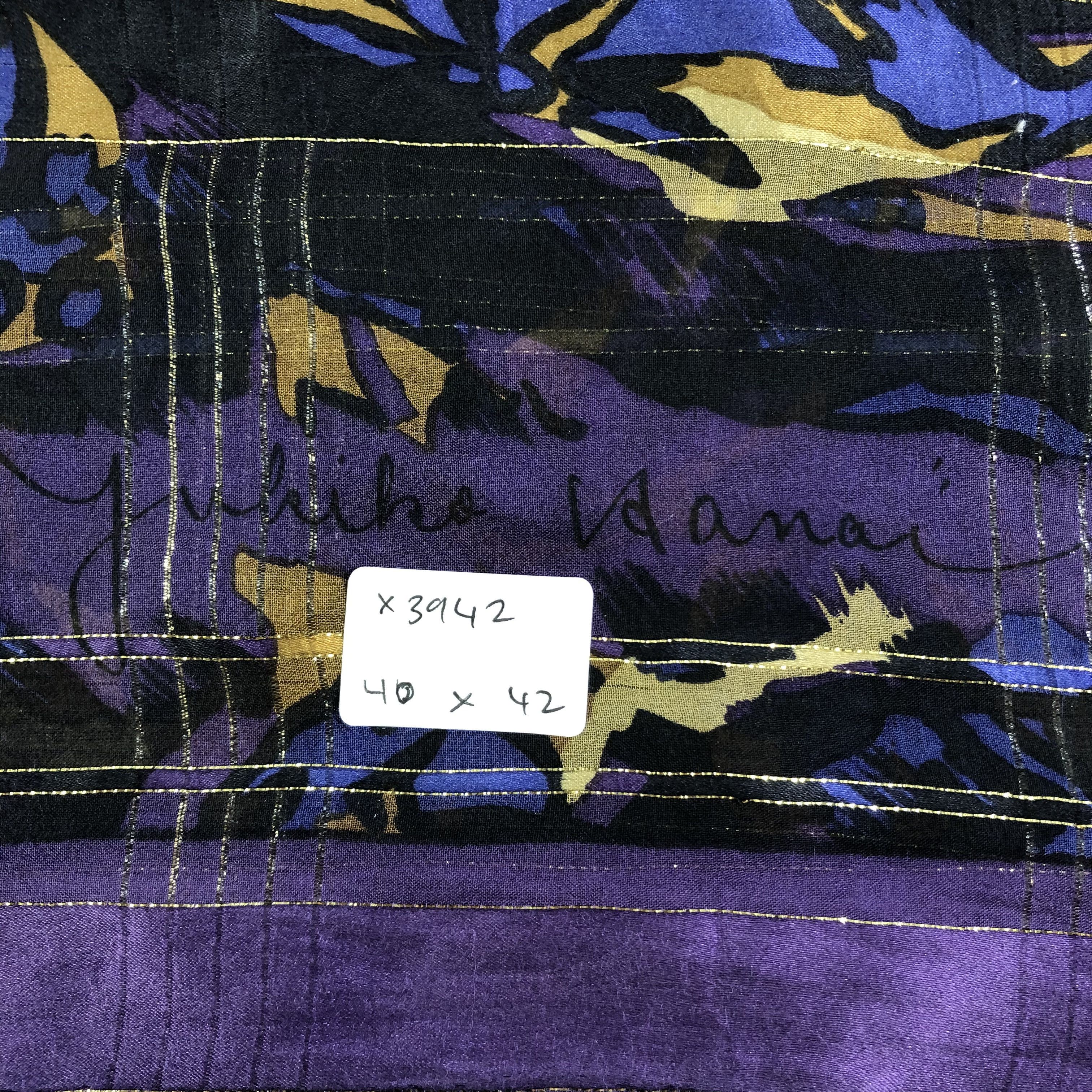 Vintage Vintage Yukiko Hanai Silk Scarf Size ONE SIZE - 5 Thumbnail