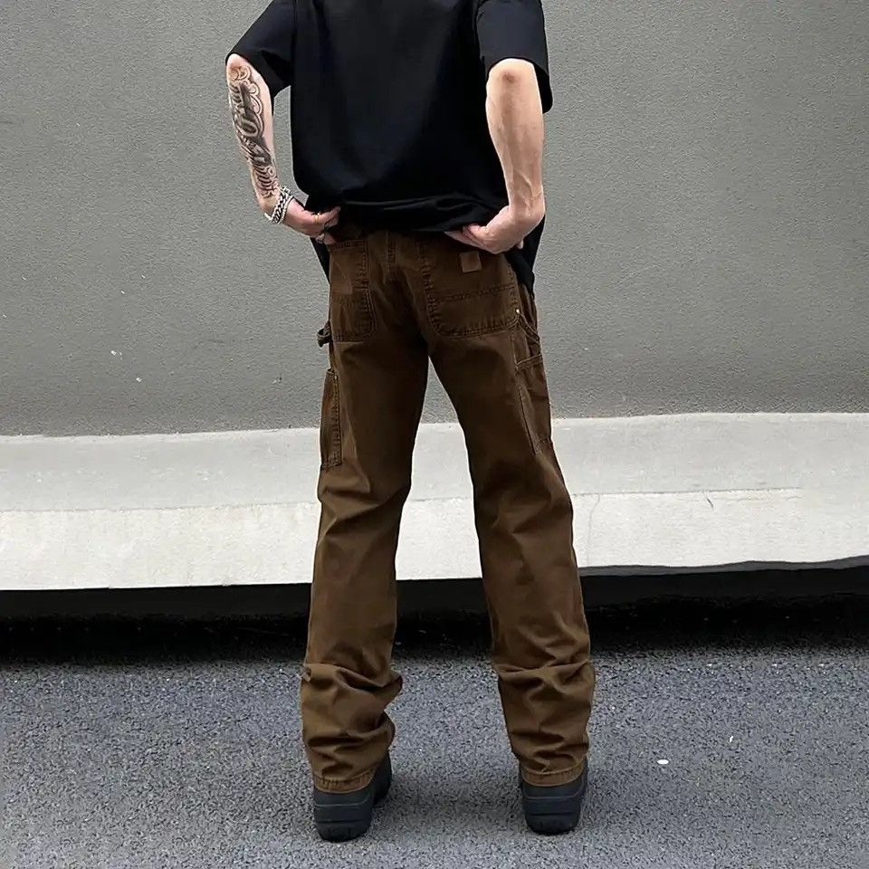 Japanese Brand × Vintage Casual Pants Men Brown High Street Fashion Size US 28 / EU 44 - 4 Thumbnail