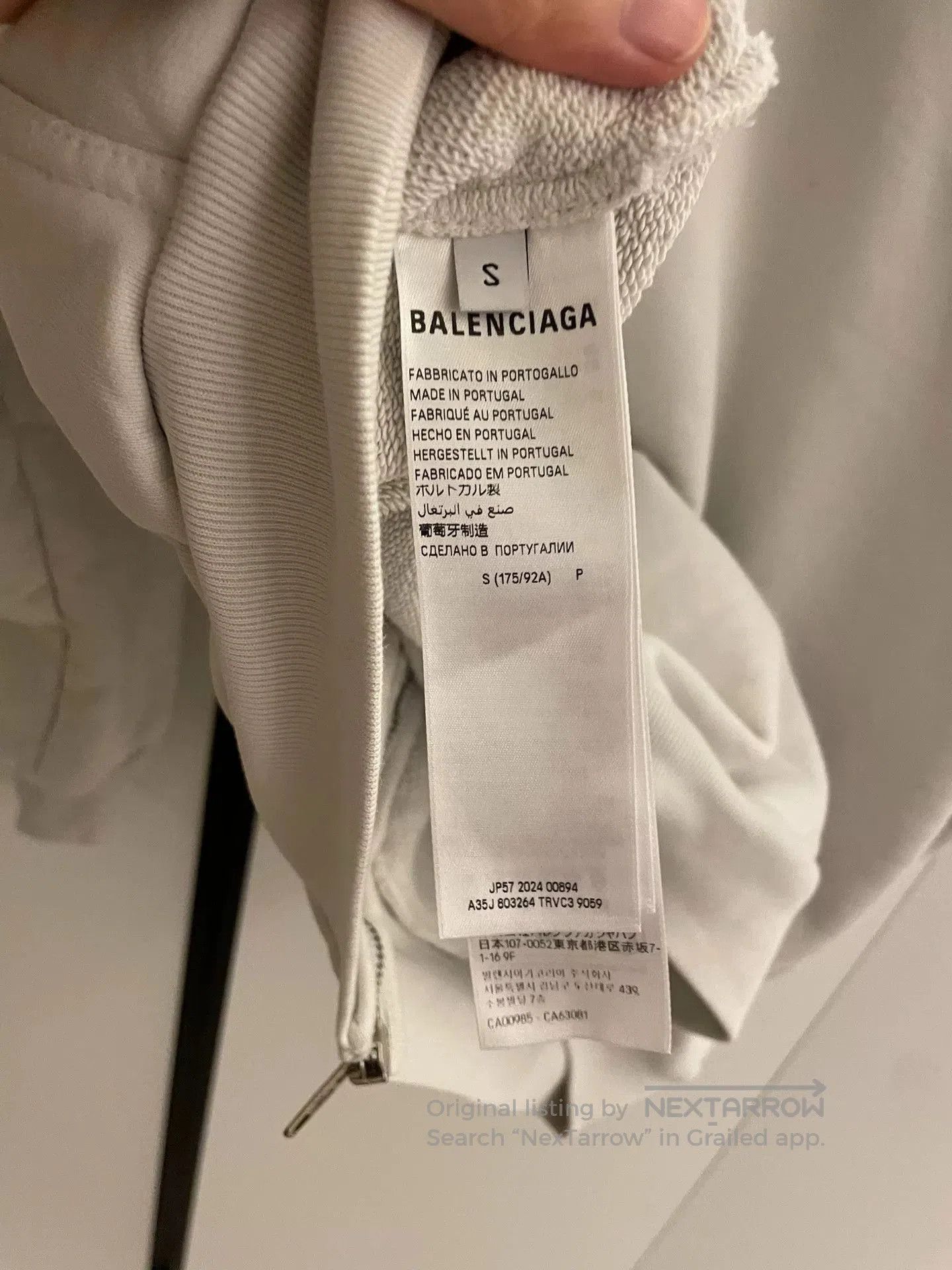 Balenciaga Balenciaga 24aw Loop Sports Zip Hoodie. Size US S / EU 44-46 / 1 - 6 Thumbnail