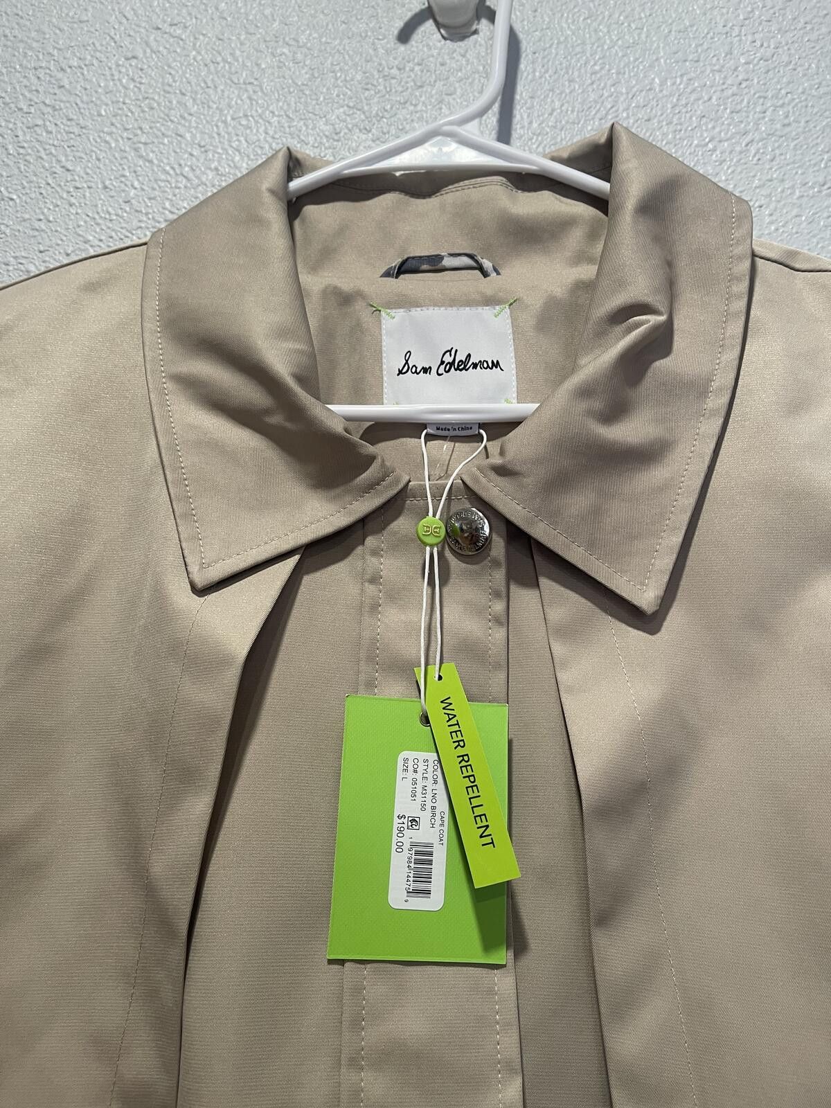 Other Sam Edelman Water Repellent Beige Cape Jacket Size L / US 10 / IT 46 - 3 Thumbnail