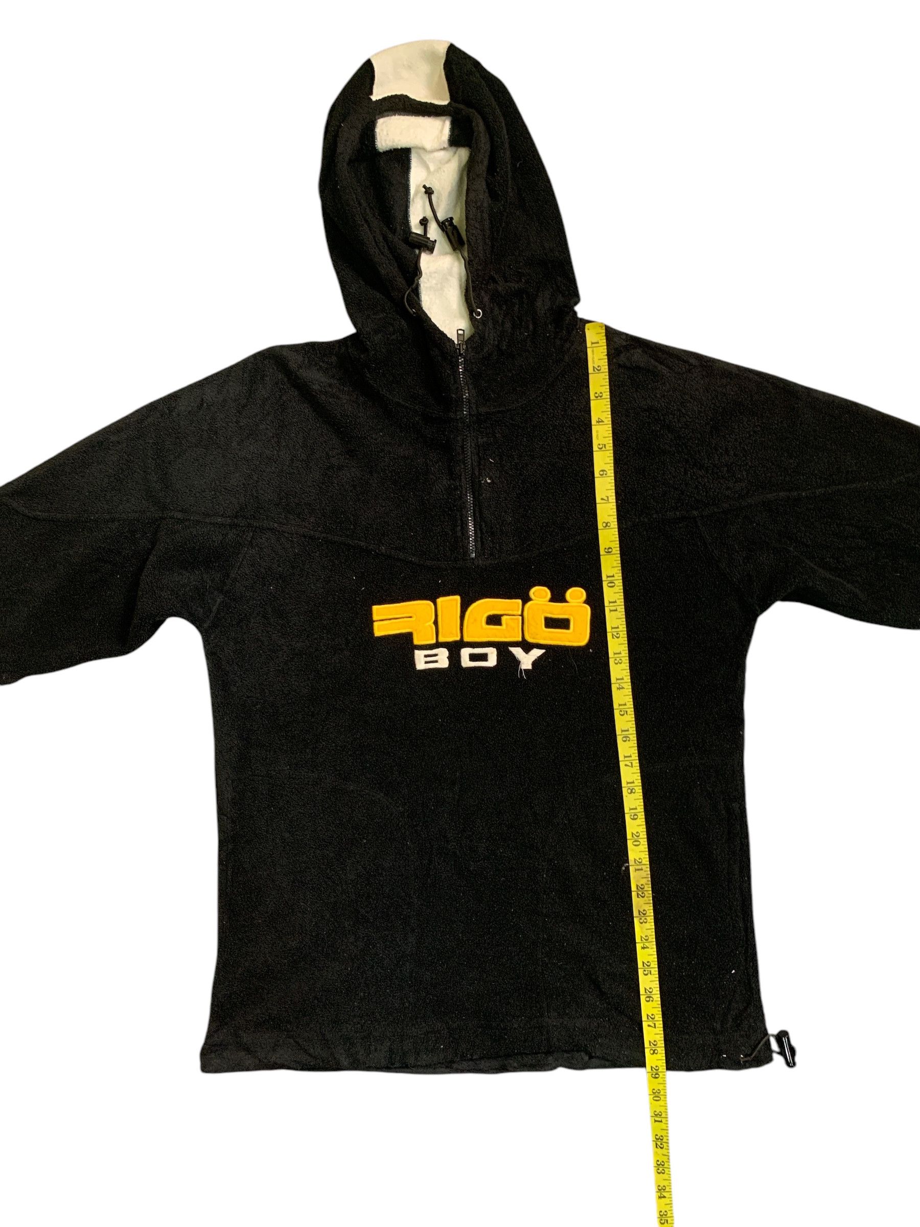 Japanese Brand Rare Design Rigo Boy Half Zipper Hoodie Fleece Jackets Size US M / EU 48-50 / 2 - 8 Thumbnail