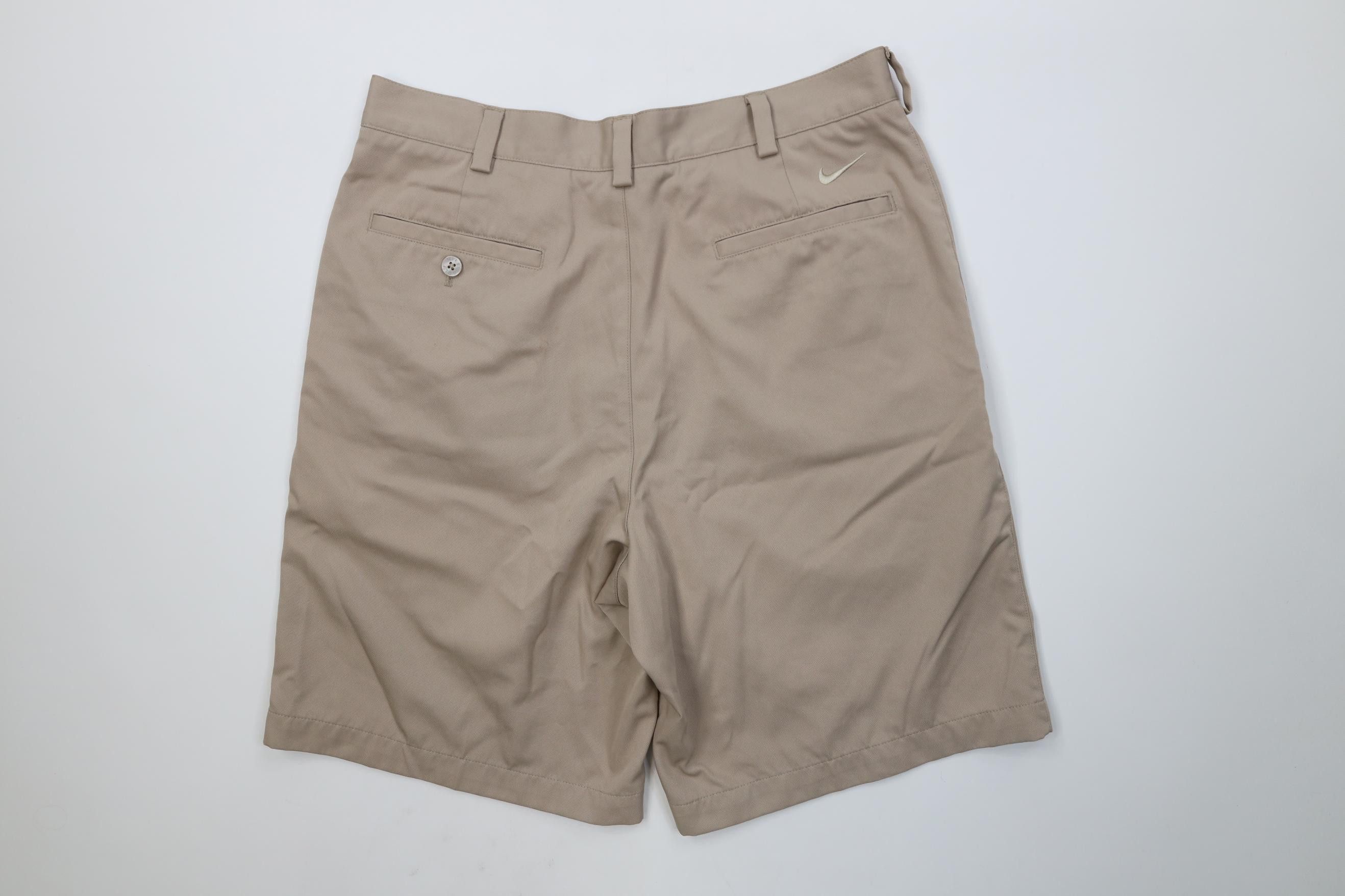 Nike Vintage Y2K Nike Golf Knit Pleated Chino Golf Shorts Beige Size US 32 / EU 48 - 7 Thumbnail