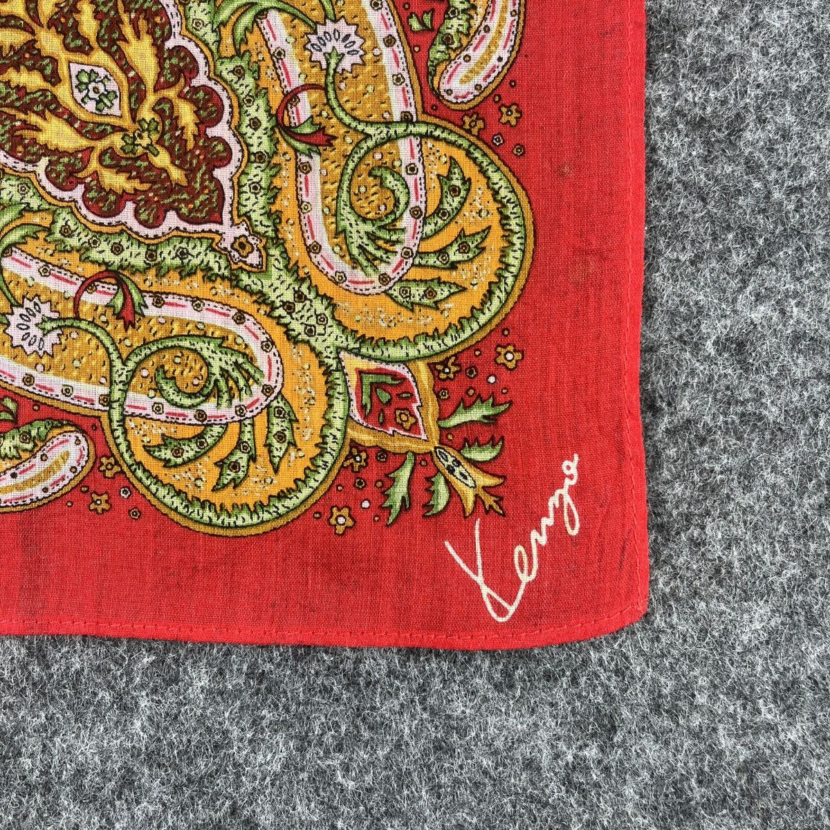 Kenzo × Vintage Kenzo Handkerchief / Bandana / Neckerchief B032 Size ONE SIZE - 3 Thumbnail