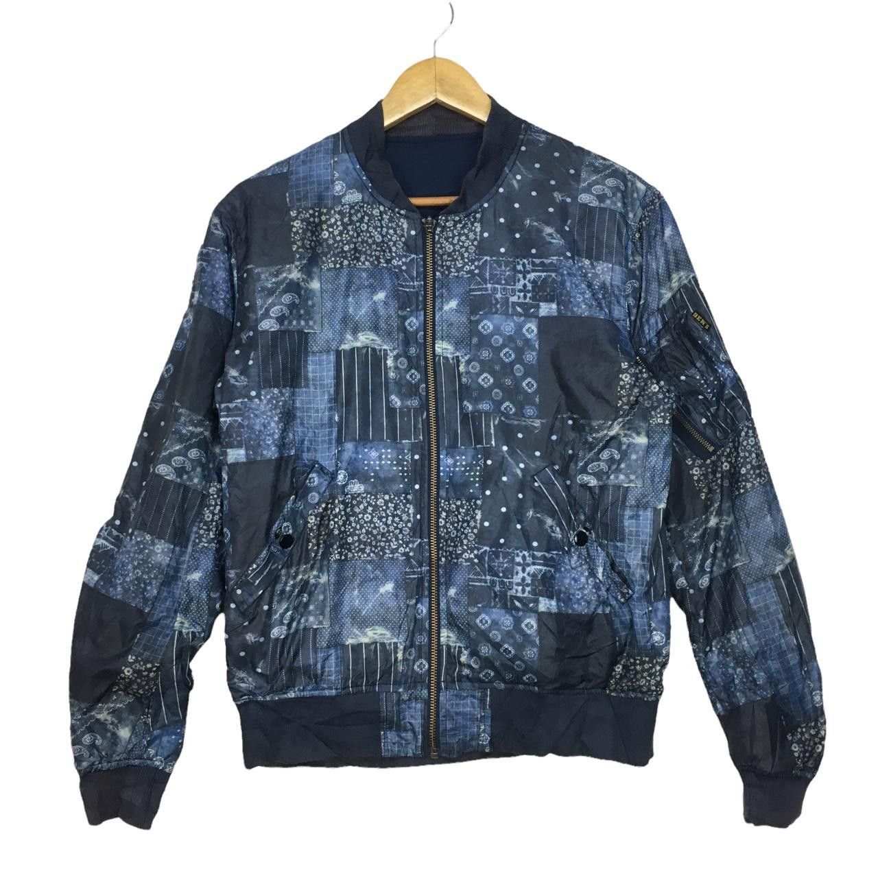 Ben Davis Vtg BEN DAVIS Zip Up Reversible Jacket Sweater Streetwear Size US L / EU 52-54 / 3 - 1 Thumbnail