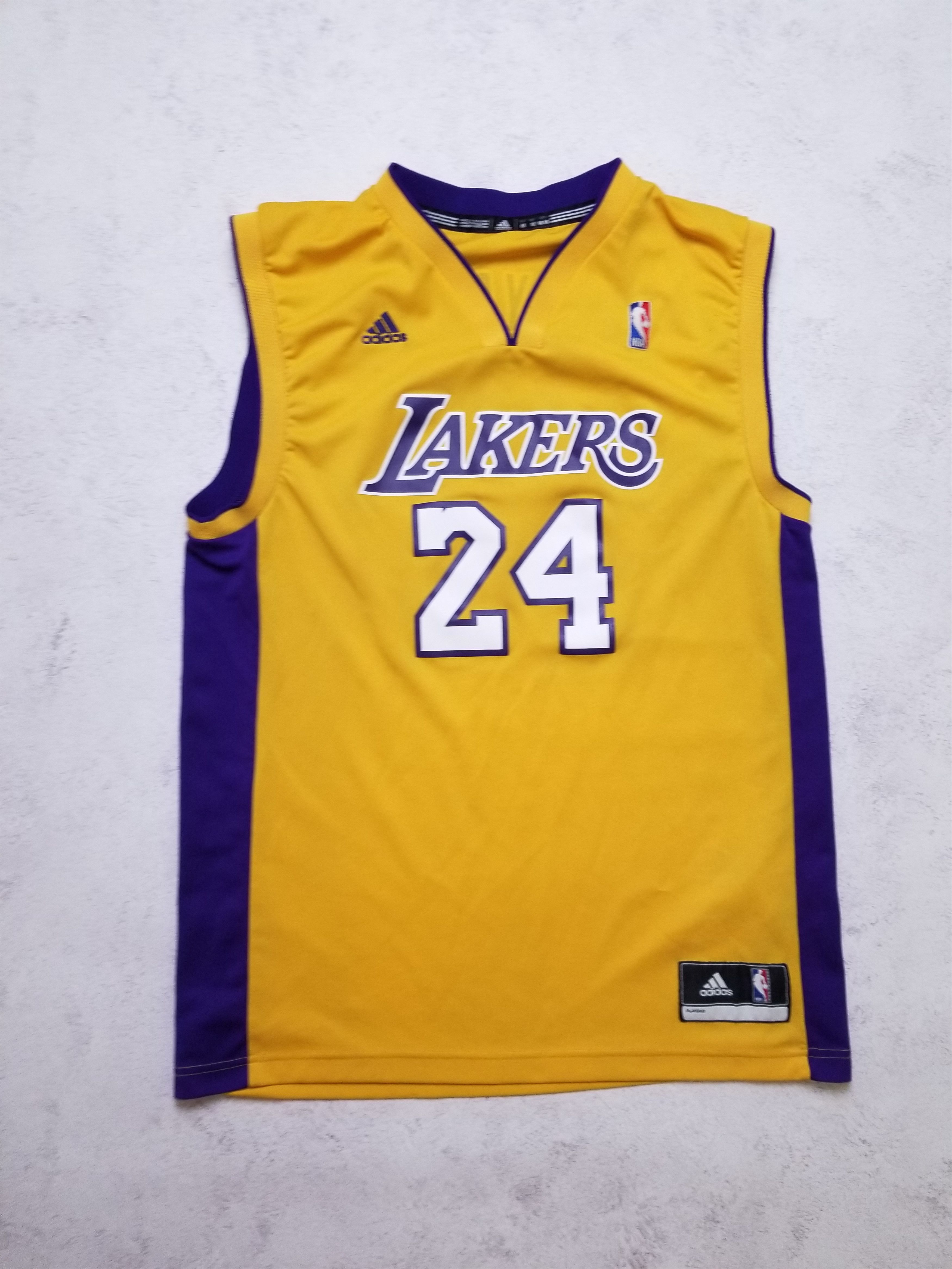 Adidas Los Angeles Lakers Kobe Bryant #24 Adidas NBA Yellow Jersey Size US M / EU 48-50 / 2 - 1 Thumbnail