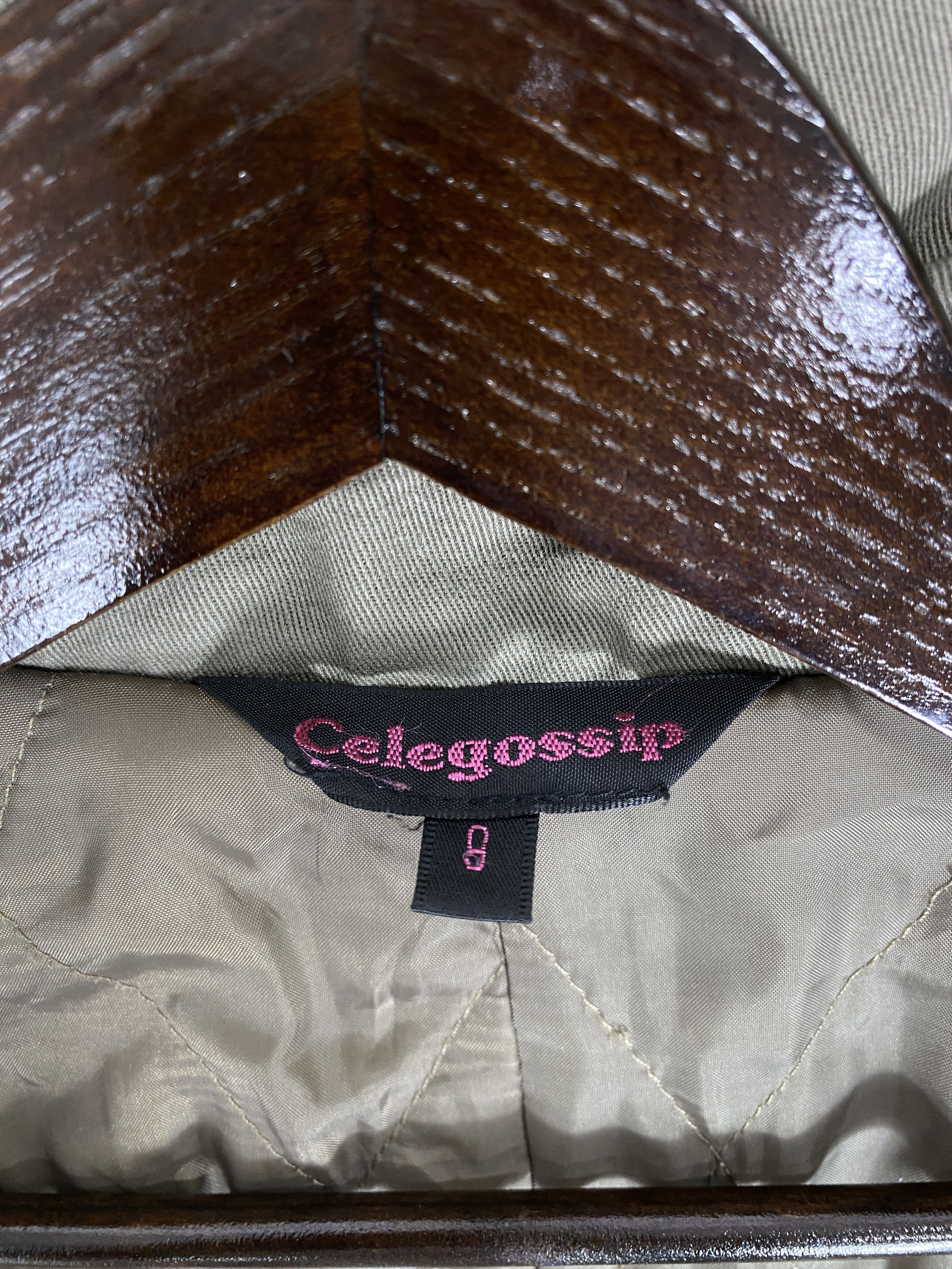 Japanese Brand Vintage Celegossip Quilted Lining Long Jacket J2279 Size US S / EU 44-46 / 1 - 10 Thumbnail
