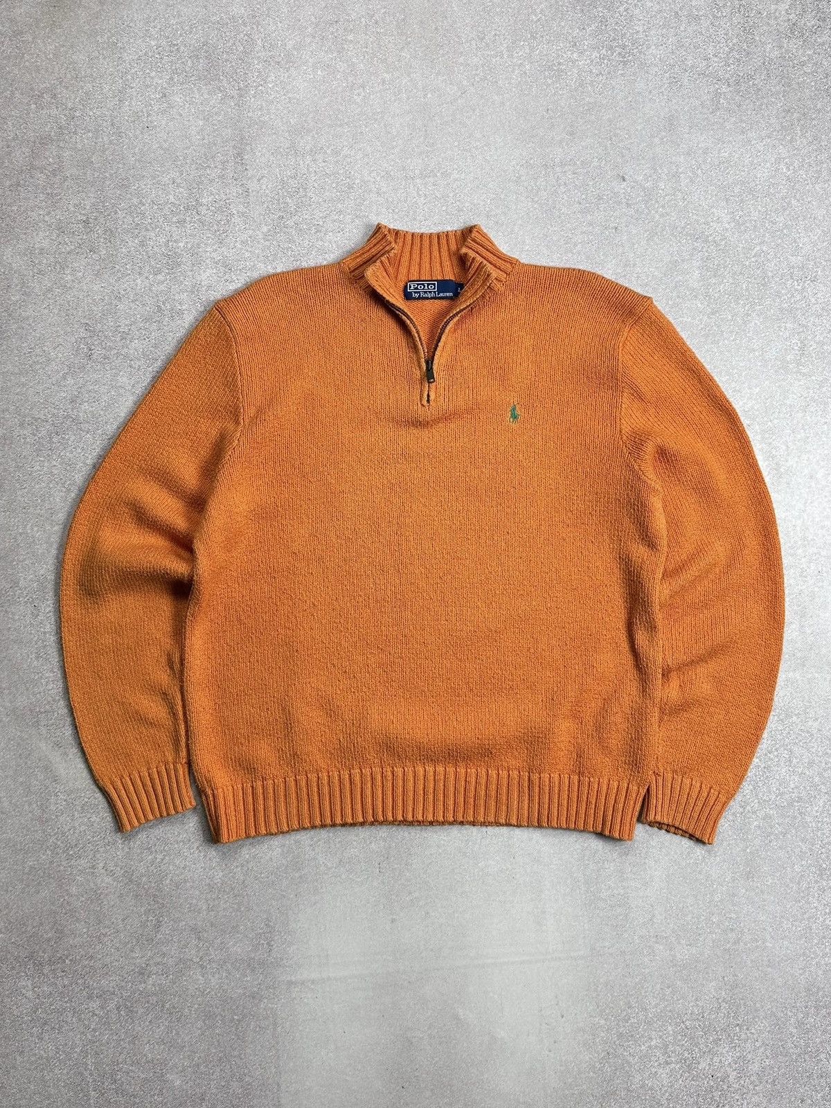 Polo Ralph Lauren Vintage Polo Ralph Lauren RRL Cable Quarter Zip Sweater L Size US L / EU 52-54 / 3 - 1 Thumbnail