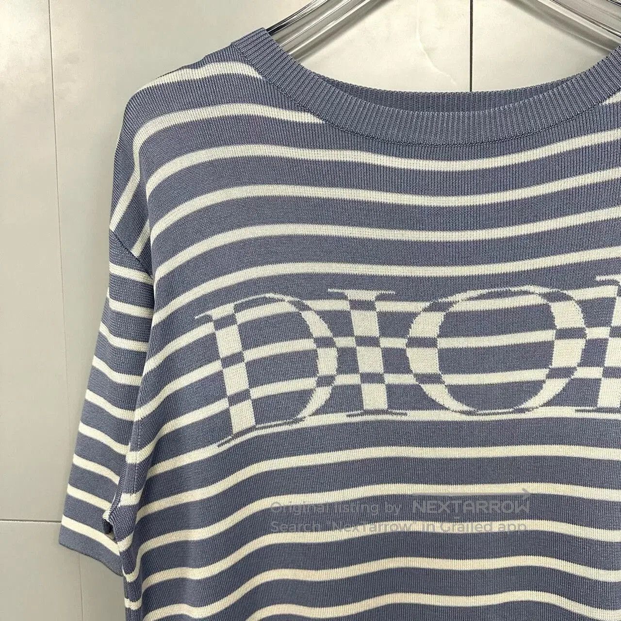 Dior Dior Striped Logo Short Sleeve Top. Size S / US 4 / IT 40 - 3 Thumbnail