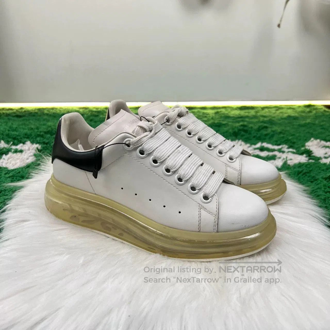 Alexander McQueen Alexander McQueen Black Tail Air Cushion Sneakers. Size US 6 / IT 36 - 4 Thumbnail