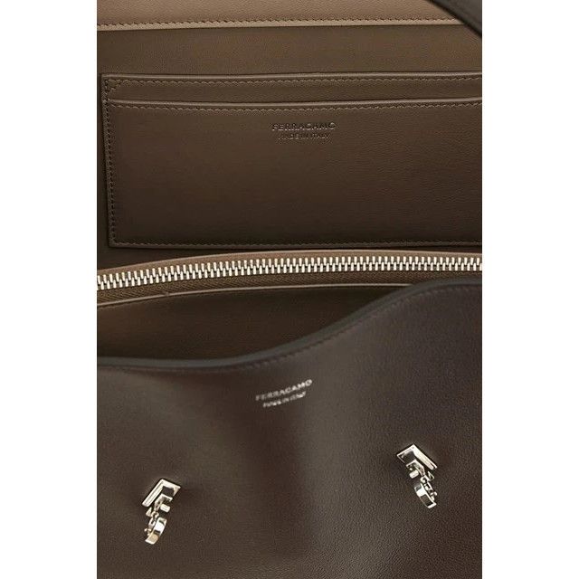 Salvatore Ferragamo FERRAGAMO Hug Soft Medium Testa Di Moro Shoulder Bag New & A Size ONE SIZE - 4 Thumbnail