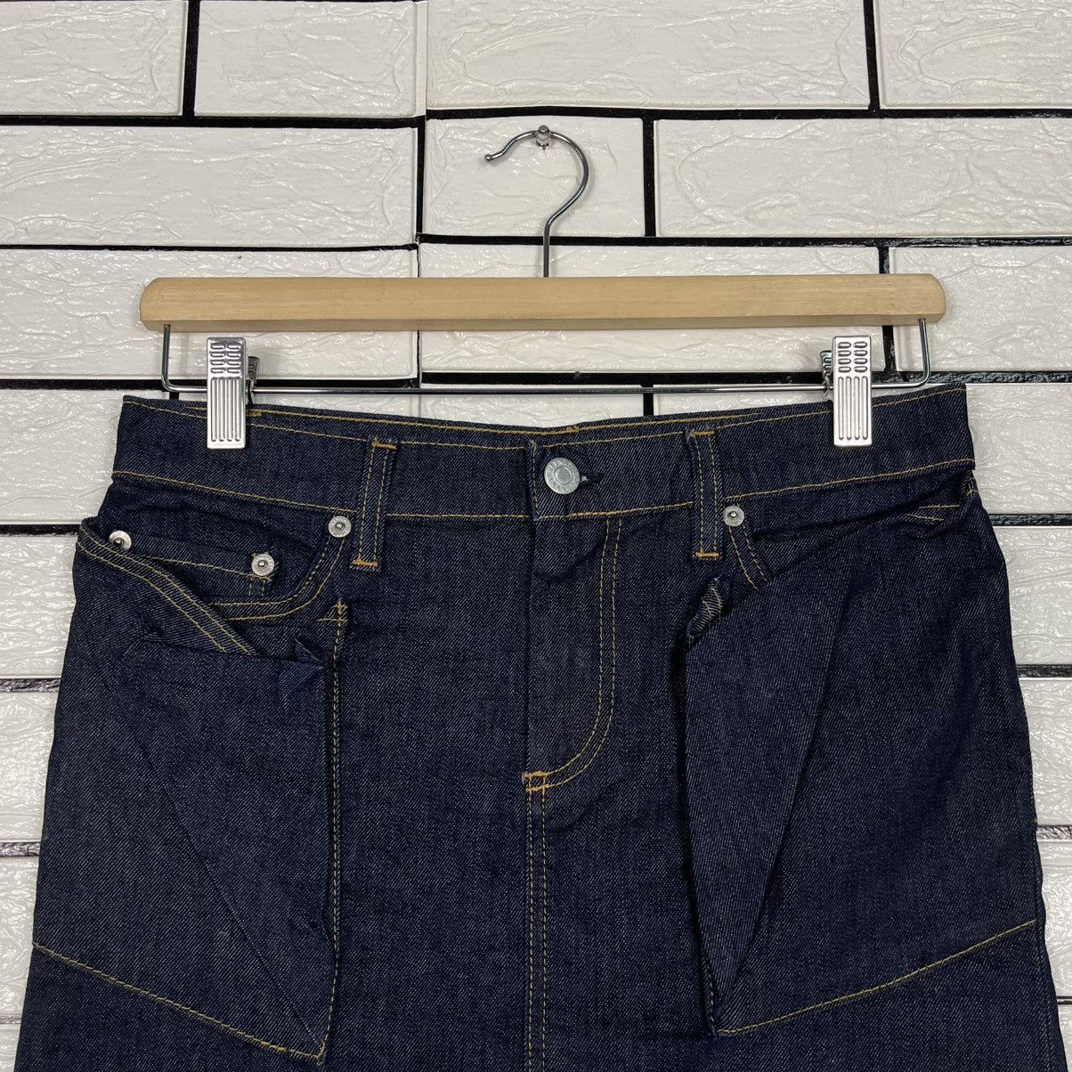 Japanese Brand Vintage Helmut Lang Denim Skirt Size 29" - 2 Thumbnail