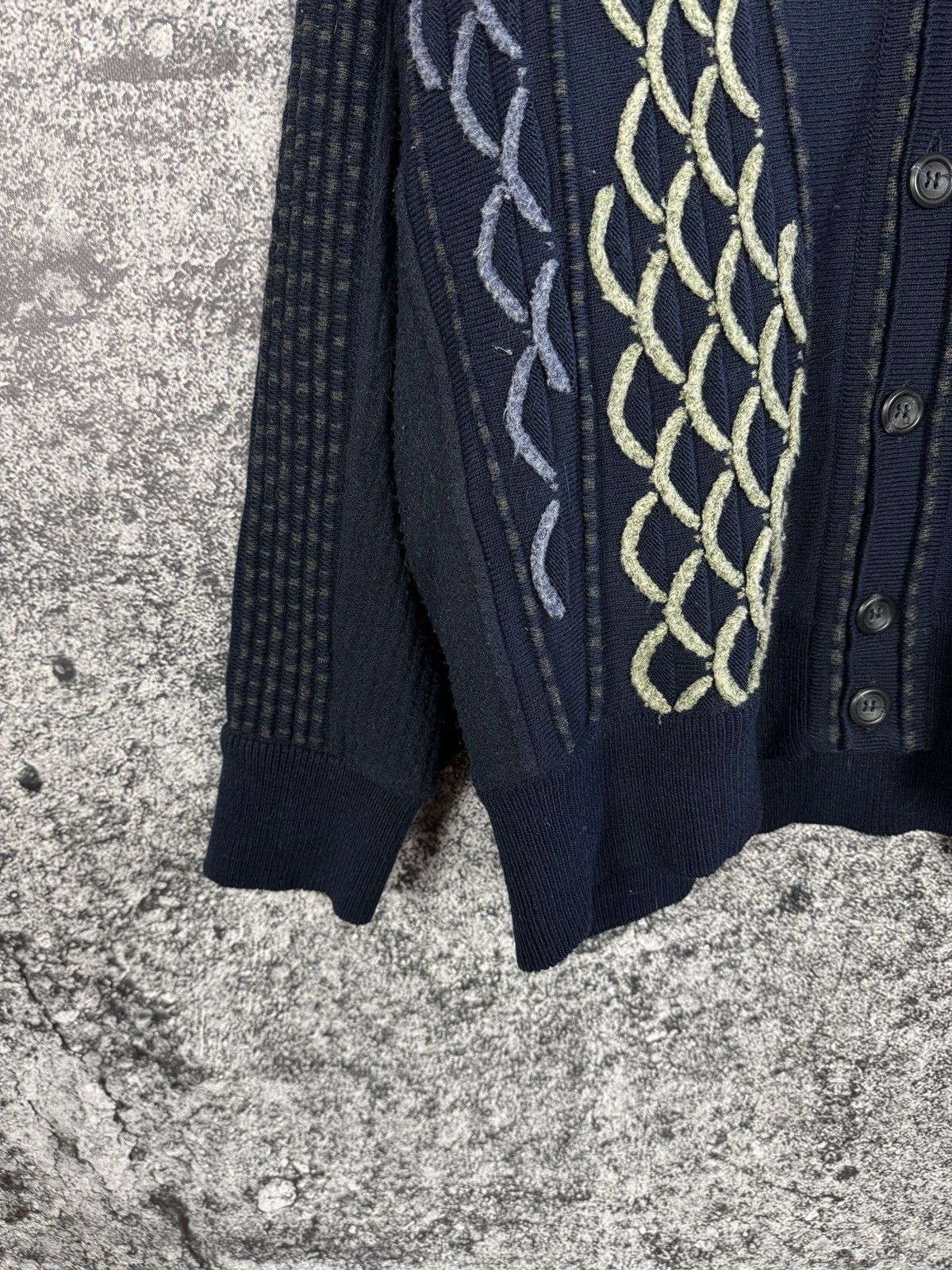Carlo Colucci Men’s Carlo Colucci Vintage Cardigan Wool Sweater Size 52 Size US XXL / EU 58 / 5 - 4 Thumbnail