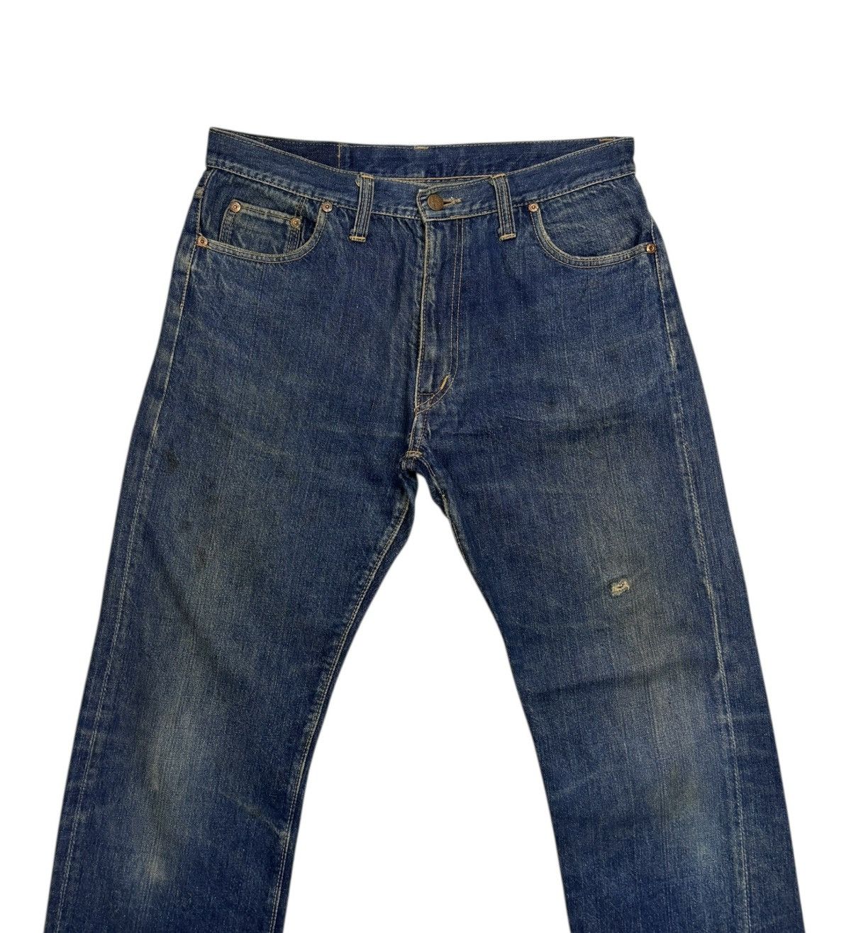 Big John × If Six Was Nine × Vintage Vintage BIG JOHN Half Selvedge Japan Denim Jeans Size US 32 / EU 48 - 7 Thumbnail