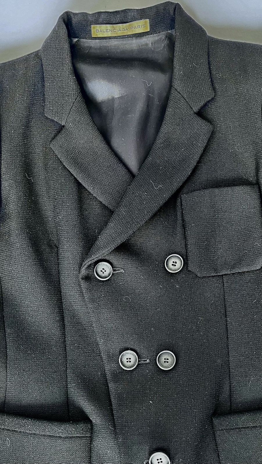 Balenciaga Balenciaga Double-Breasted Black Jacket Size XS / US 0-2 / IT 36-38 - 4 Thumbnail