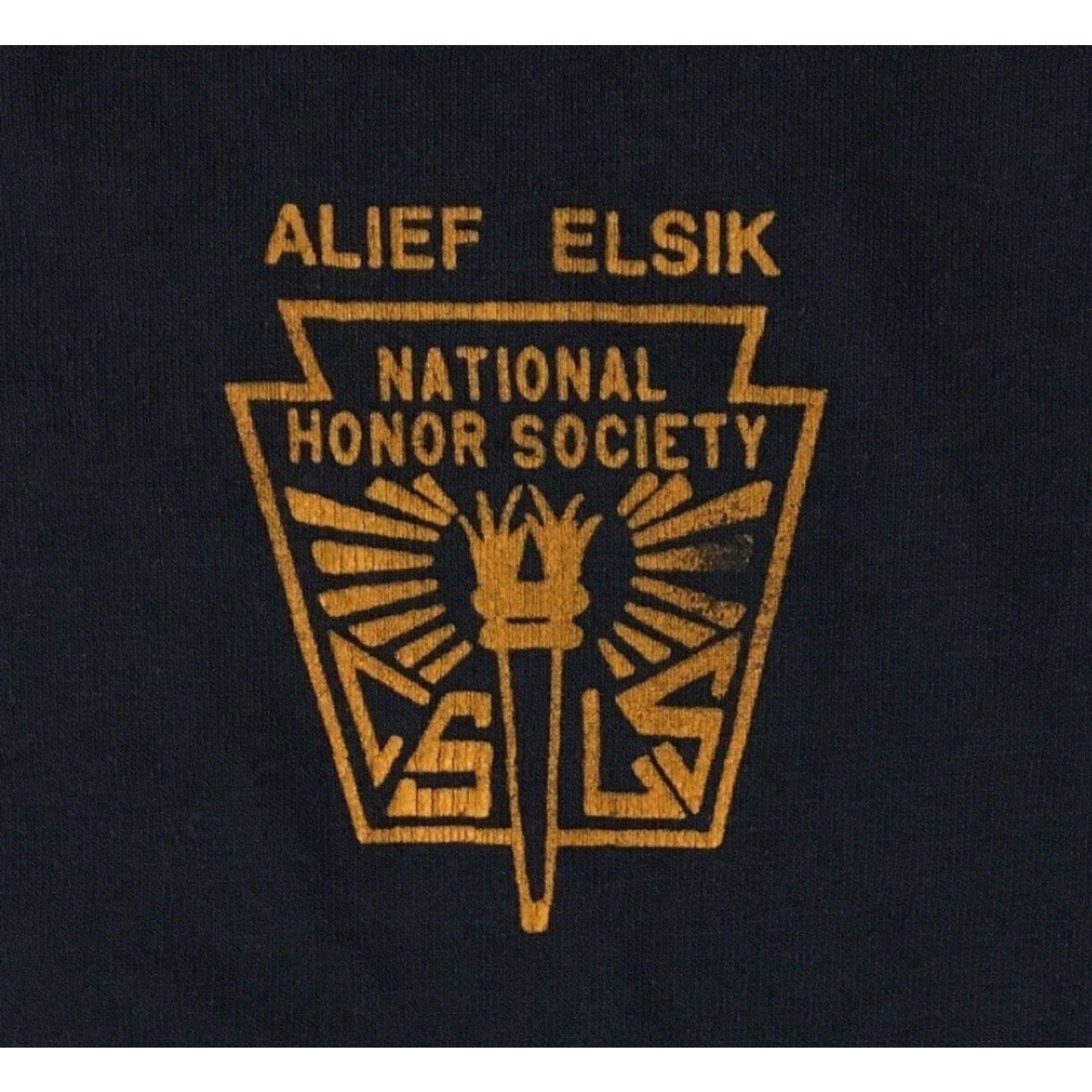 Vintage VINTAGE National Honor Society Shirt L Blue Single Stitch Men 80s 90s Fraternity College Grunge USA, Faded Graphic Tee Size US L / EU 52-54 / 3 - 3 Thumbnail