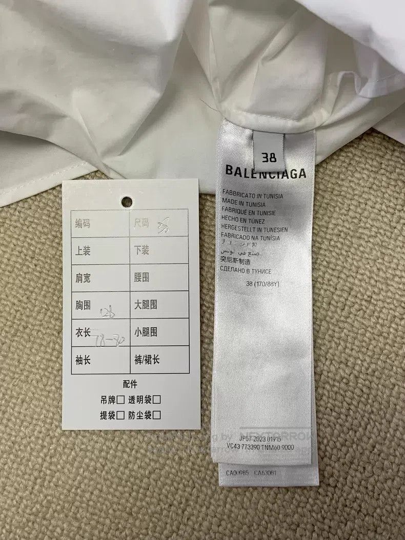 Balenciaga Balenciaga Letter Logo Embroidered Pointed Collar Single B Size XS / US 0-2 / IT 36-38 - 5 Thumbnail