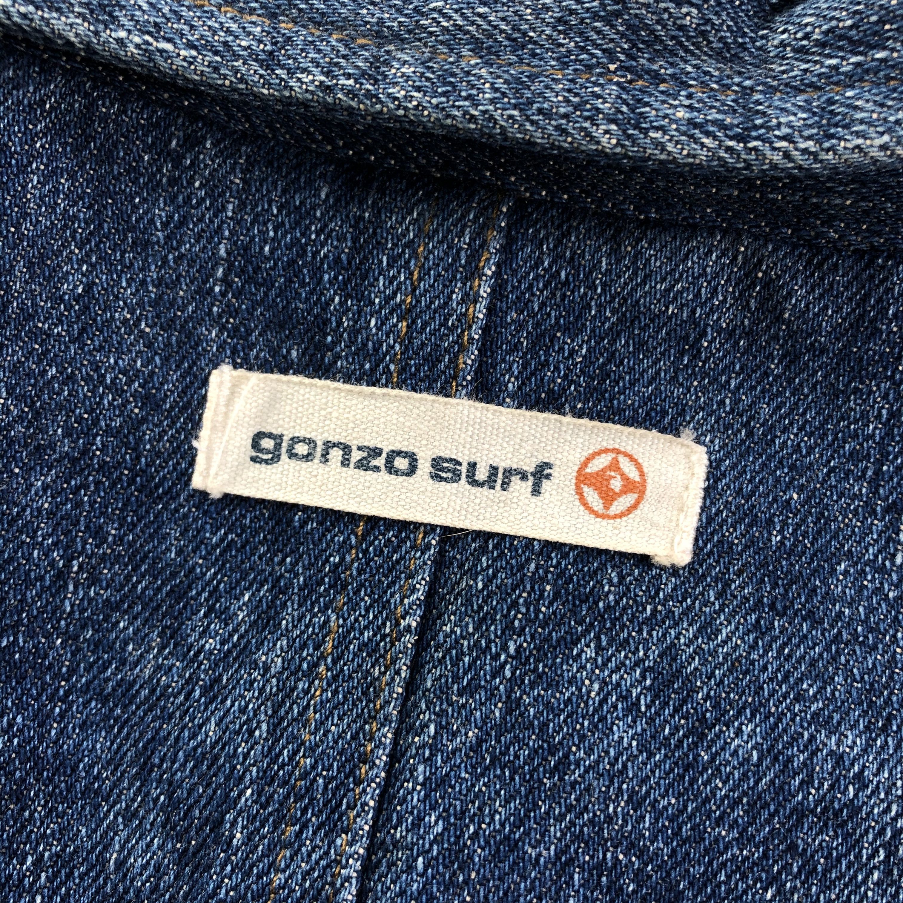 Japanese Brand Gonzo Surf Denim Jacket-JC196 Size US L / EU 52-54 / 3 - 7 Thumbnail