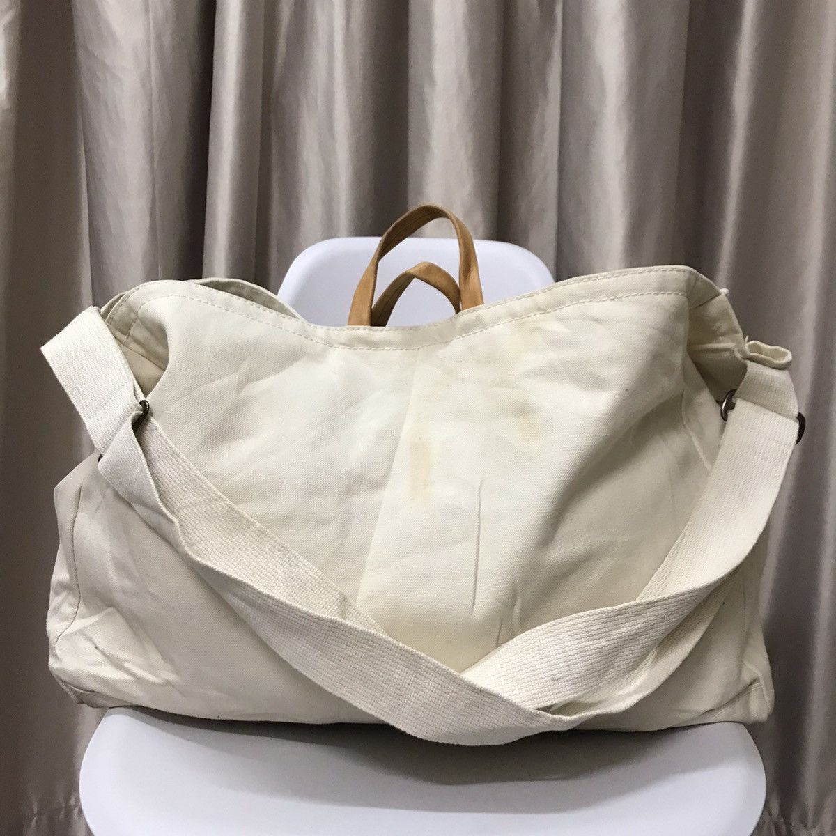 45rpm 45rpm Tote shoulder Bag Canvas Meets Horse Leather Size ONE SIZE - 1 Thumbnail
