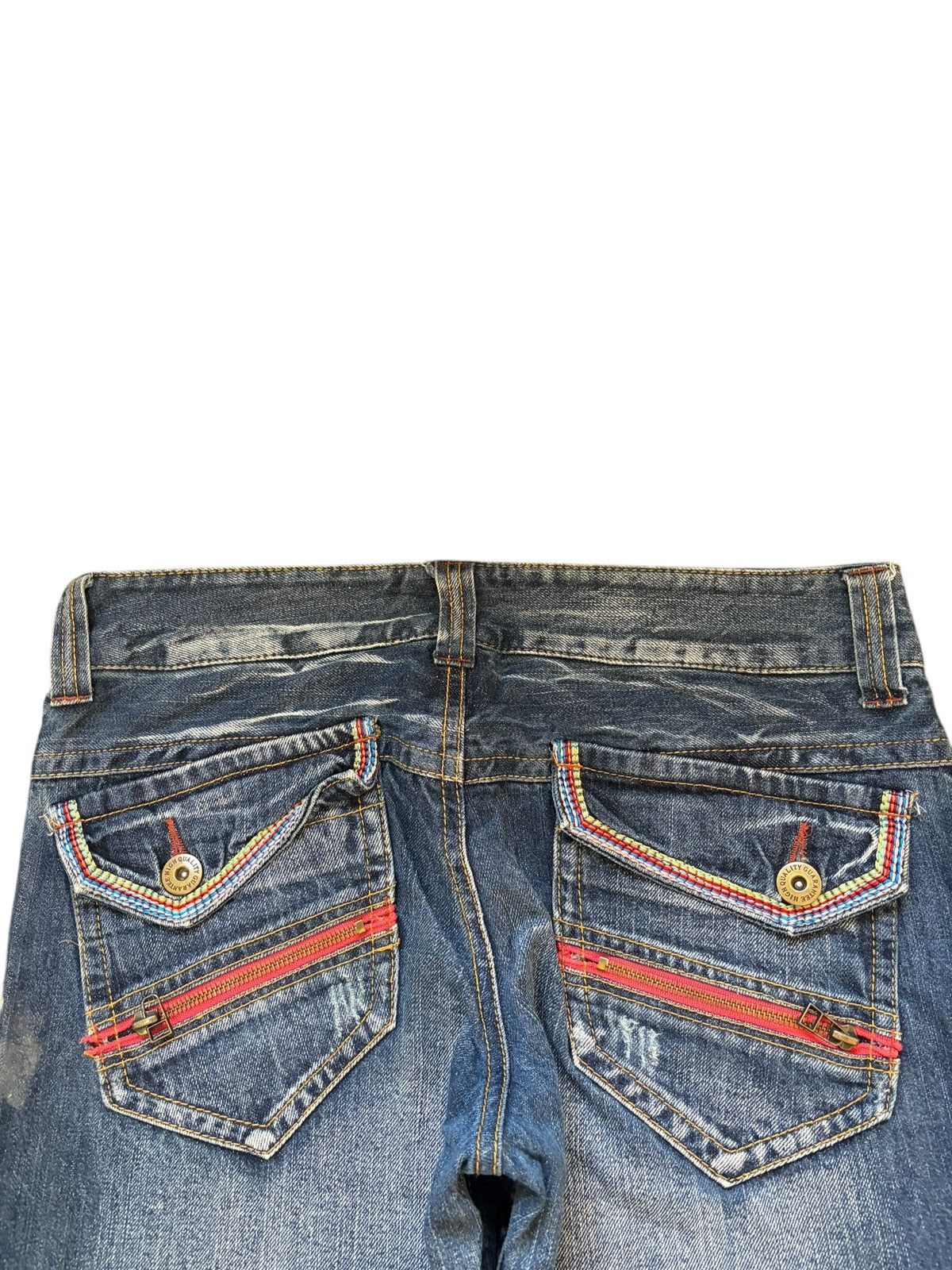 Hysteric Glamour Vintage Japanese Brand Faded Wash Distress Flare Jeans Size 32" / US 10 / IT 46 - 4 Thumbnail