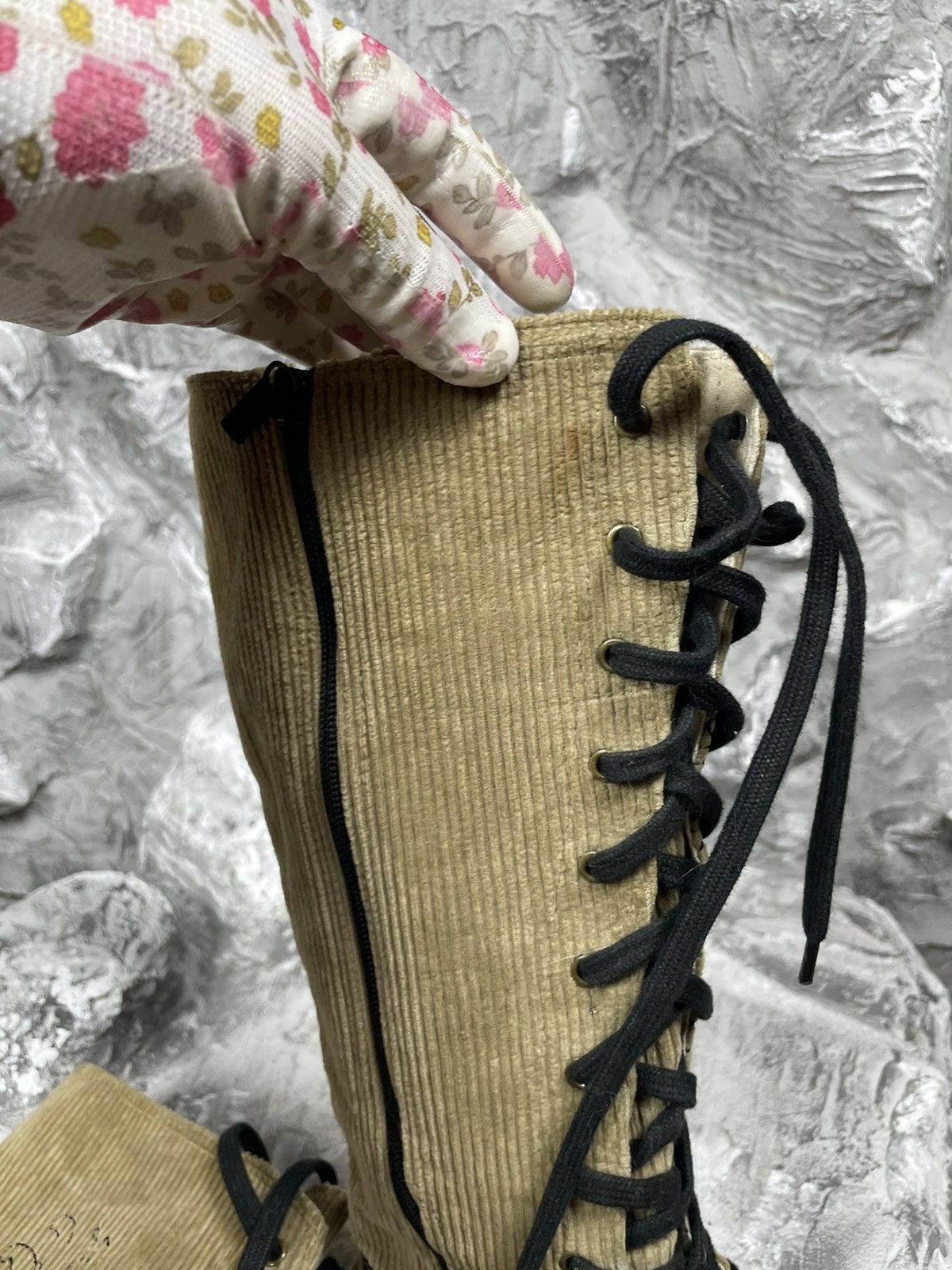 Hysteric Glamour × Japanese Brand 2000s Vintage Grunge Y2K High Dragon Logo Zip Shoes Size US 8 / IT 38 - 11 Thumbnail