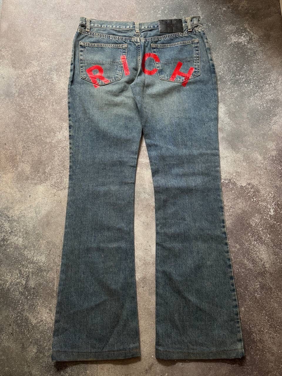 Hysteric Glamour John Richmond Vintage Faded Flared Jeans Y2K Size 31" - 1 Thumbnail