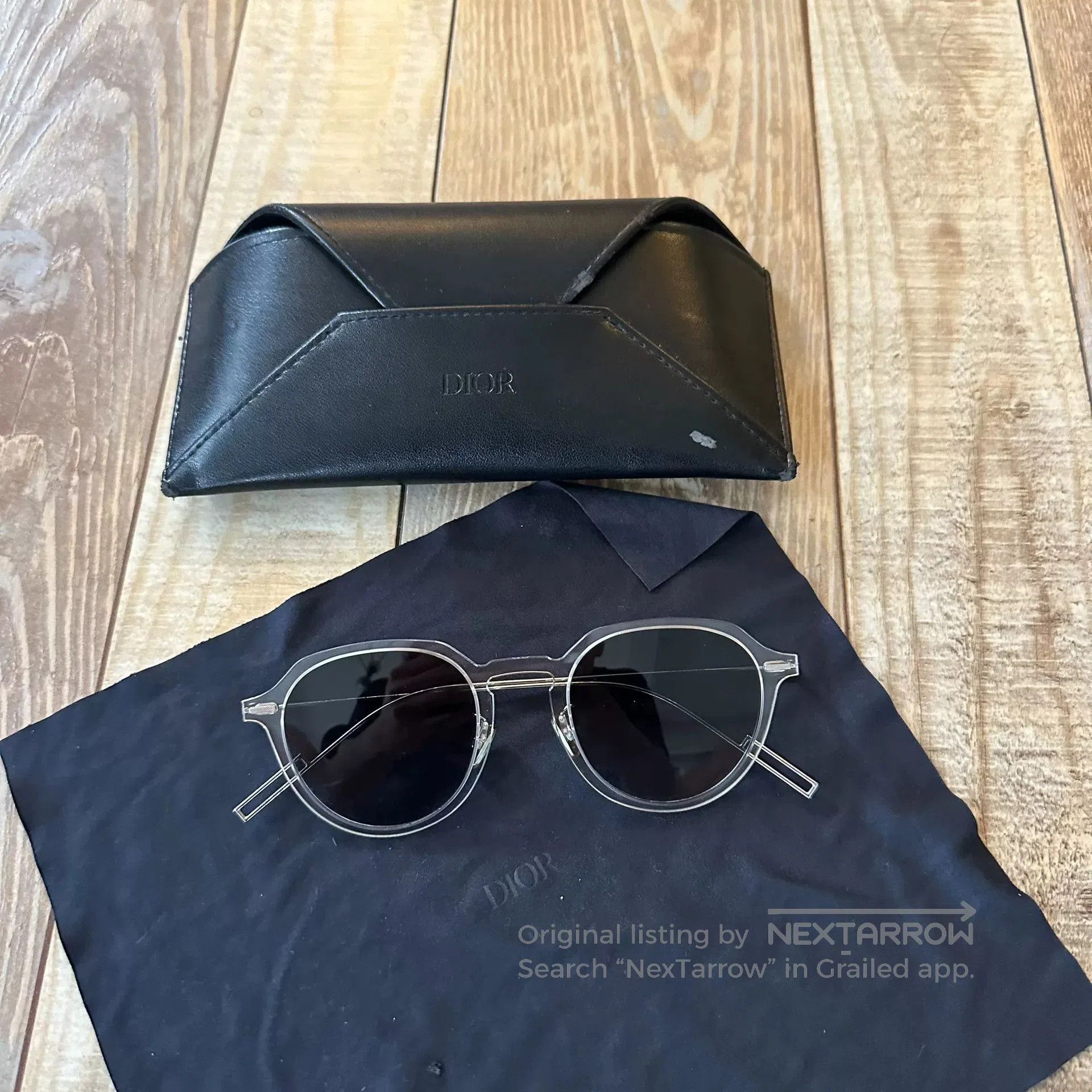 Dior Dior Transparent Frame Stylish Sunglasses. Size ONE SIZE - 3 Thumbnail