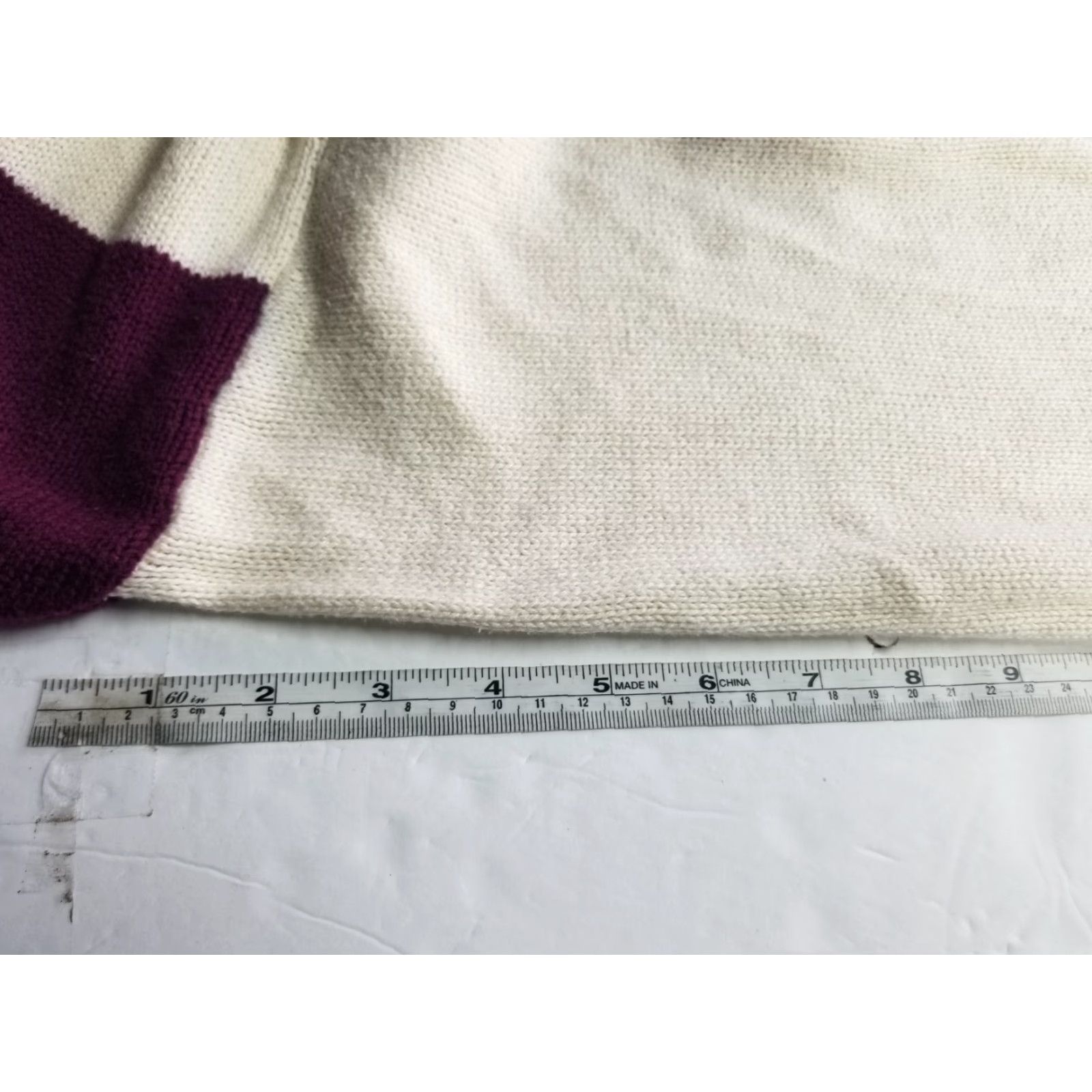 Lucky Brand Lucky Brand Sweater Women Medium Purple Pullover Knit Striped Casual Stretch Size M / US 6-8 / IT 42-44 - 7 Thumbnail