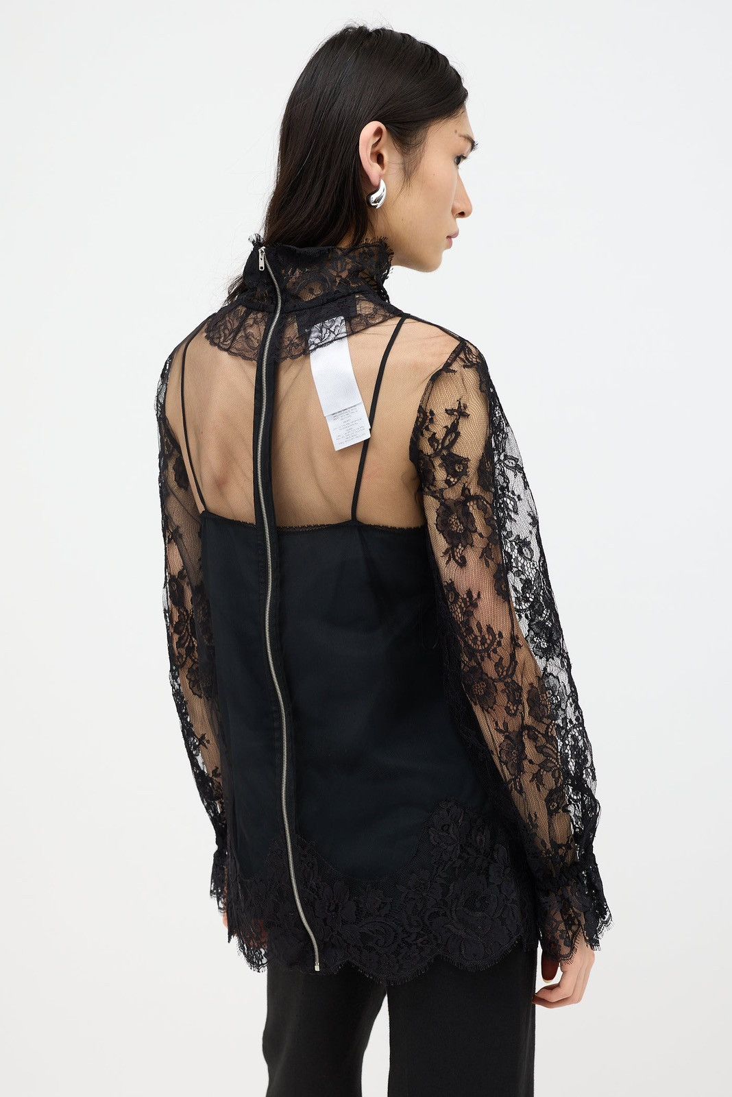 Gucci Gucci Black Tulle Lace Shirt Size XS / US 0-2 / IT 36-38 - 13 Thumbnail