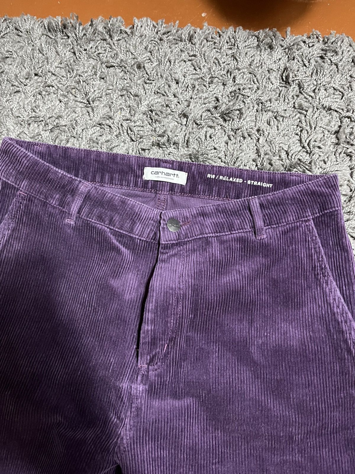 Carhartt Wip CARHARTT WIP VELVET PURPLE WOMENS CARGO PANTS Size 29" - 3 Thumbnail
