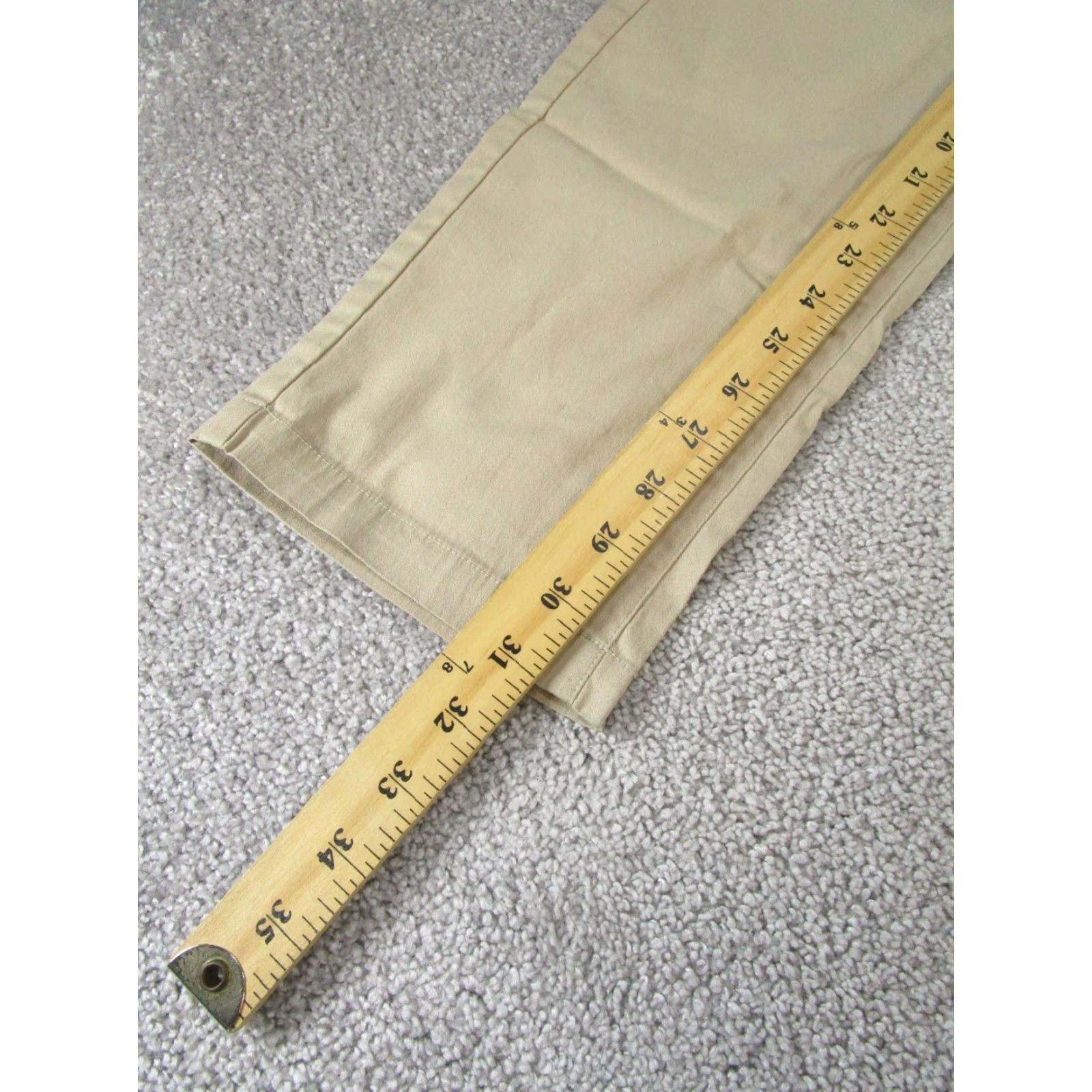 Vintage Birddogs Pants Mens 34 Beige Khaki Lightweight Cotton/Nylon Slim Taper 34X31 Size US 34 / EU 50 - 6 Thumbnail