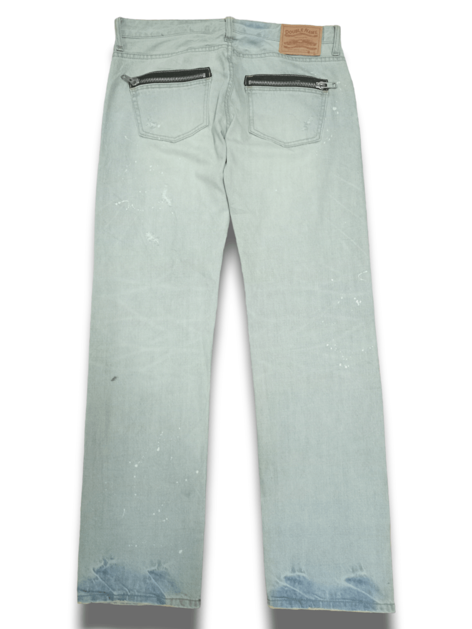 Japanese Brand Vintage Japanese Brand Painted Splatter Distress Loose Jeans Size US 33 - 2 Thumbnail