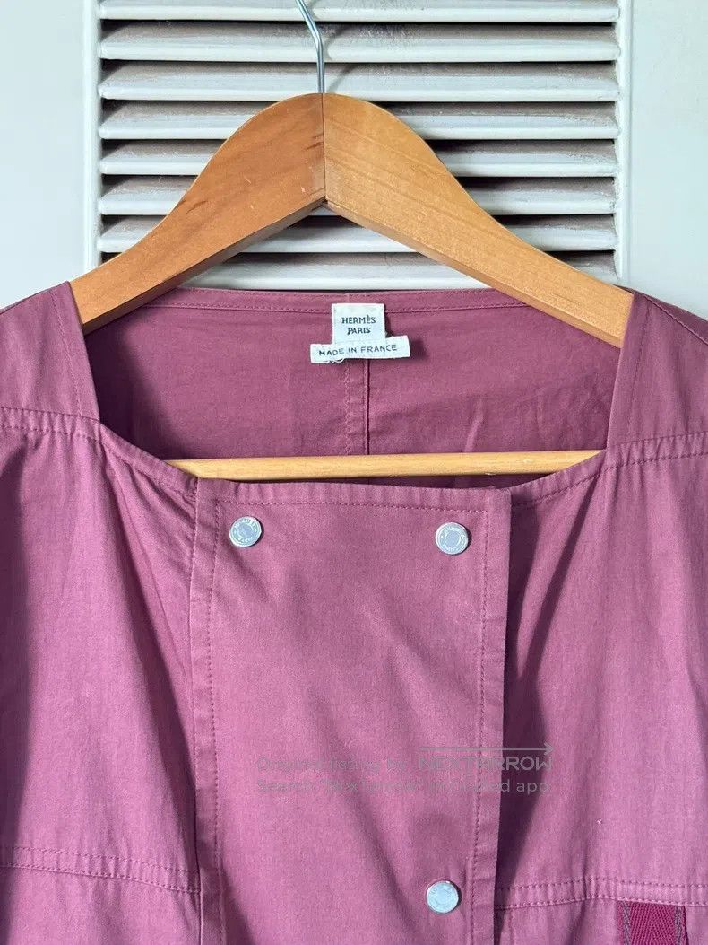 Hermes Hermes Rose red short jacket Size XS / US 0-2 / IT 36-38 - 4 Thumbnail