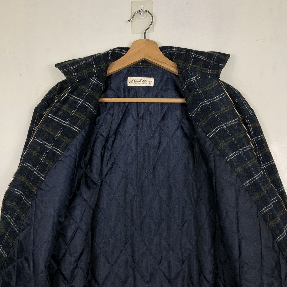 Japanese Brand × Vintage 📌VINTAGE ZIPPER JACKET BLACK BASS TARTAN ISSEY MIYAKE Size US M / EU 48-50 / 2 - 15 Thumbnail