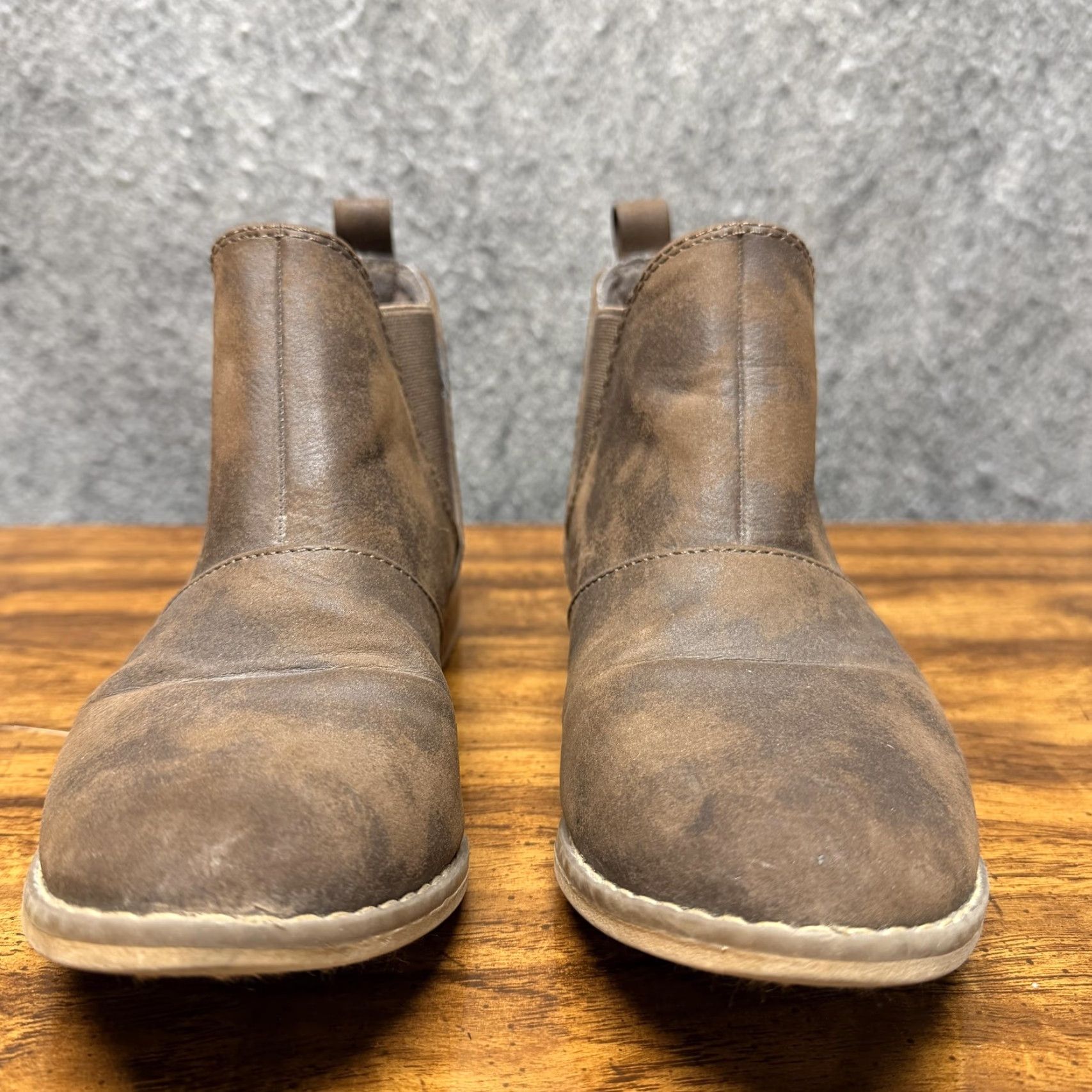 Vintage Rocket Dog Boots Womens Chelsea Ankle Booties Brown 7.5 US 7.5 UK 5 EU 38 Low Heel Elastic Gore Casual 1-2 in Womens Shoes Size US 5 / IT 35 - 6 Thumbnail
