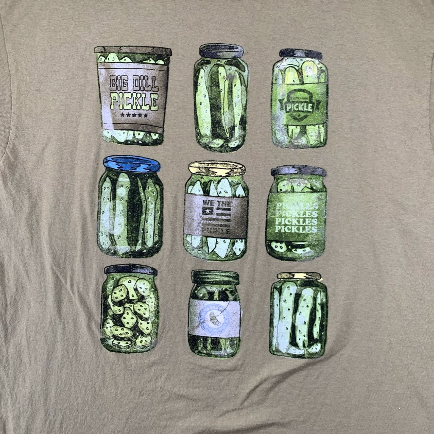 Etro Buzz Retro Canned Pickle T-Shirt Adult Large All Cotton Unisex Summer Spring Funny Nature Retro Graphic Print Size US L / EU 52-54 / 3 - 3 Thumbnail