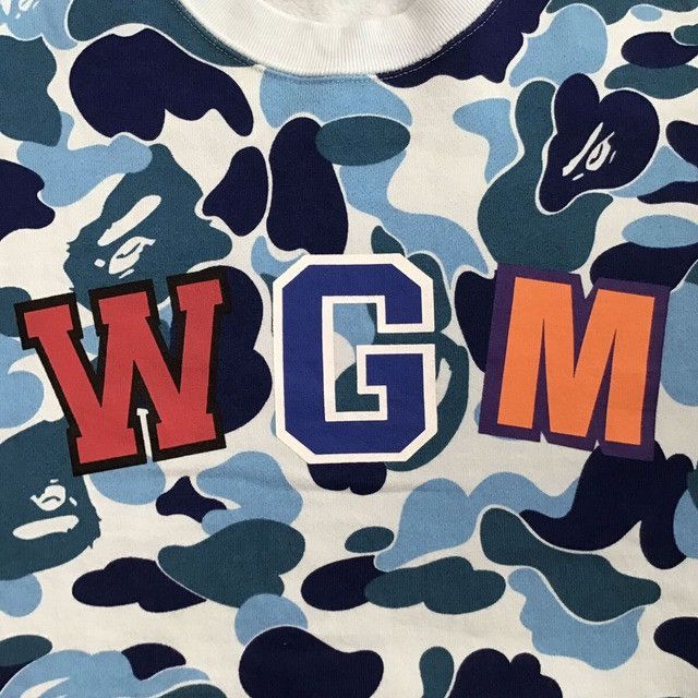 Bape BAPE Shark sweat shirt ABC camo Blue a bathing ape Size US S / EU 44-46 / 1 - 4 Thumbnail