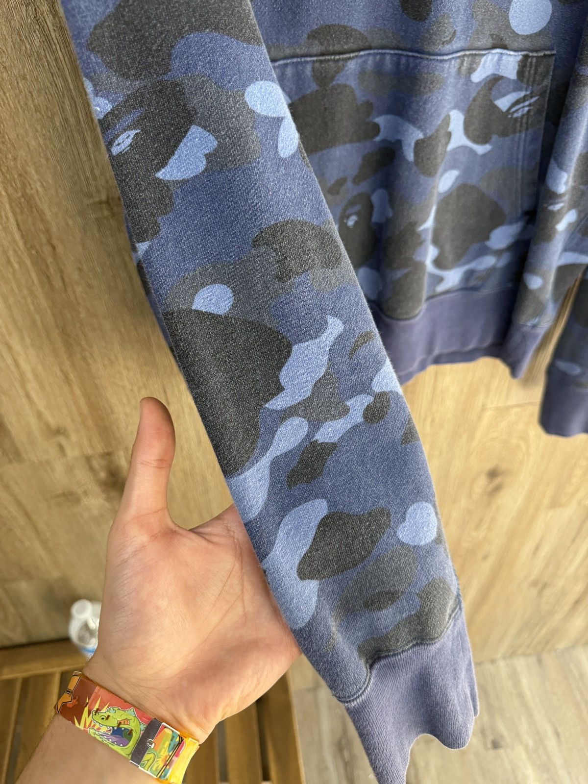 Bape Bape Blue Pull Over Hoodie Size US L / EU 52-54 / 3 - 7 Thumbnail