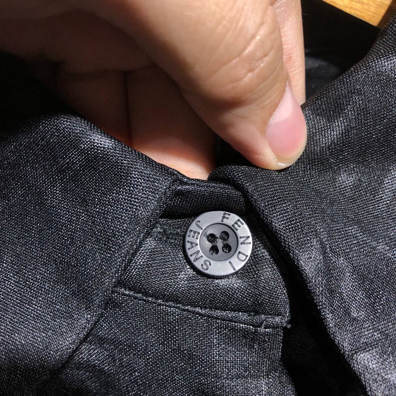 Fendi Fendi Zucca Monogram Half Button short sleeve polo Size XS / US 0-2 / IT 36-38 - 5 Thumbnail