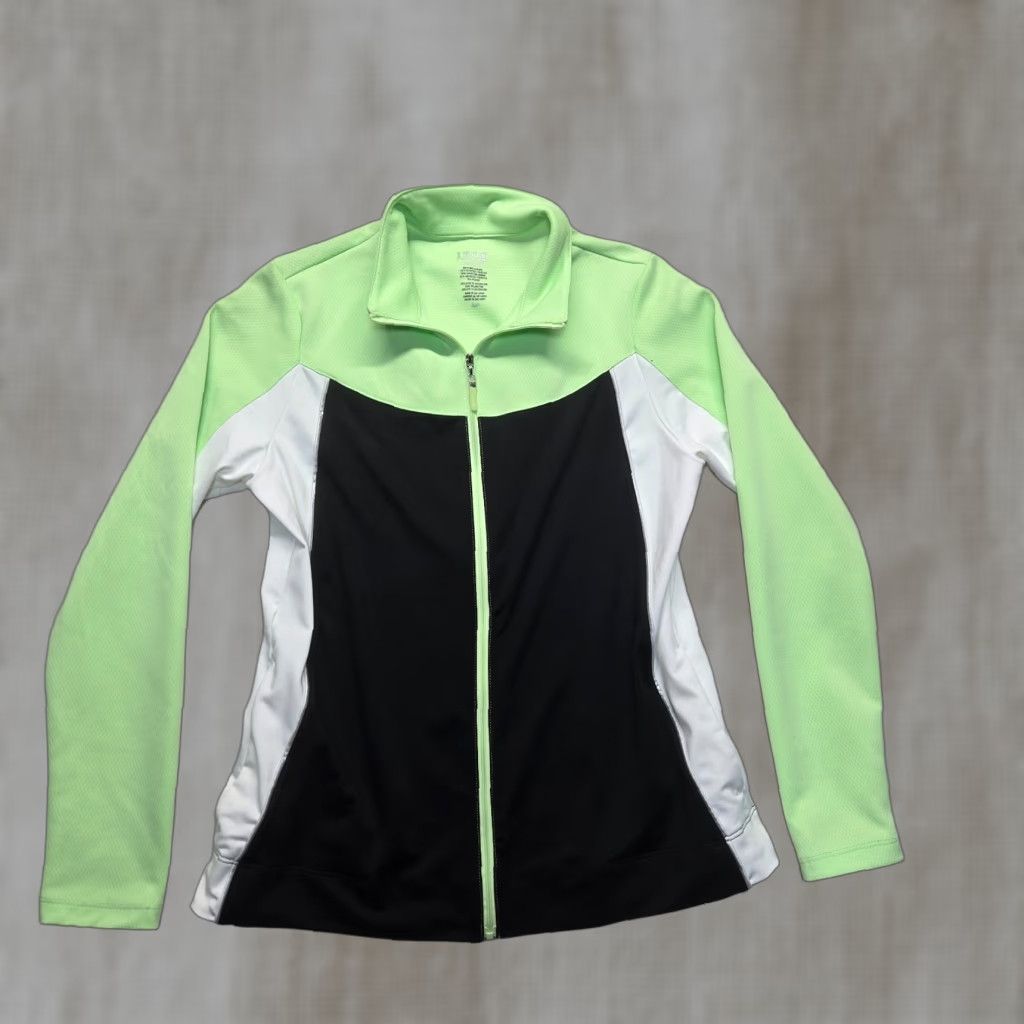 Izod VINTAGE IZOD PerformX Jacket Adult Women's S Spring Fall Lightweight Activewear Zip Athletic Sports Size S / US 4 / IT 40 - 1 Thumbnail