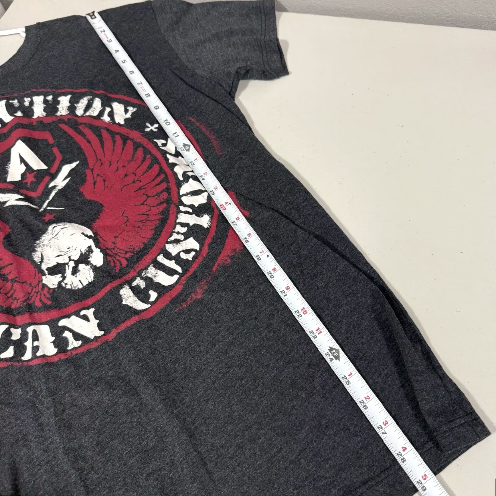 Affliction Affliction T Shirt XL Dark Gray USA Graphic Print Crew Neck Men Size US XL / EU 56 / 4 - 2 Thumbnail