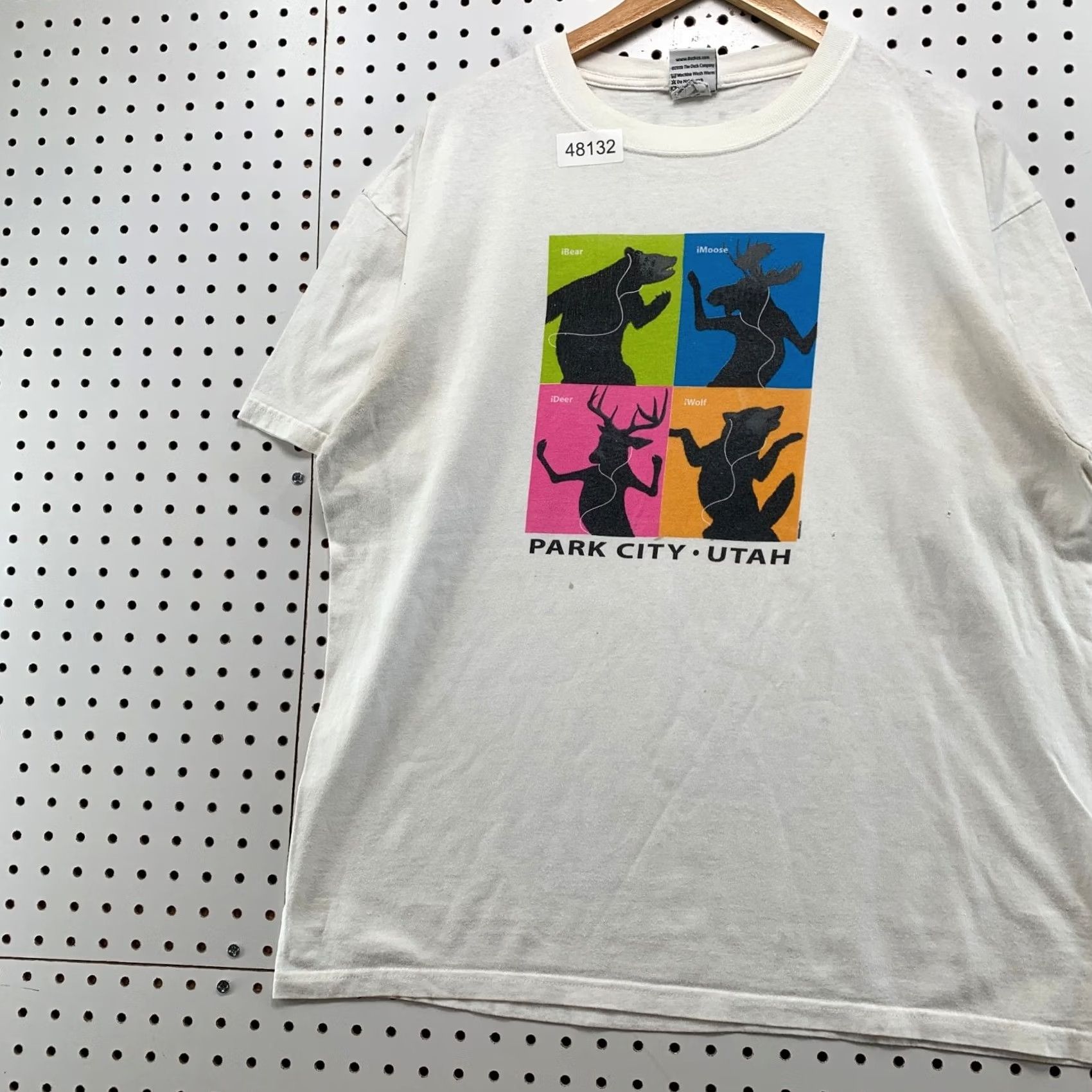 Vintage VINTAGE Park City Utah T Shirt Mens XL White Apple Parody Nature Animals Funny Size US XL / EU 56 / 4 - 5 Thumbnail