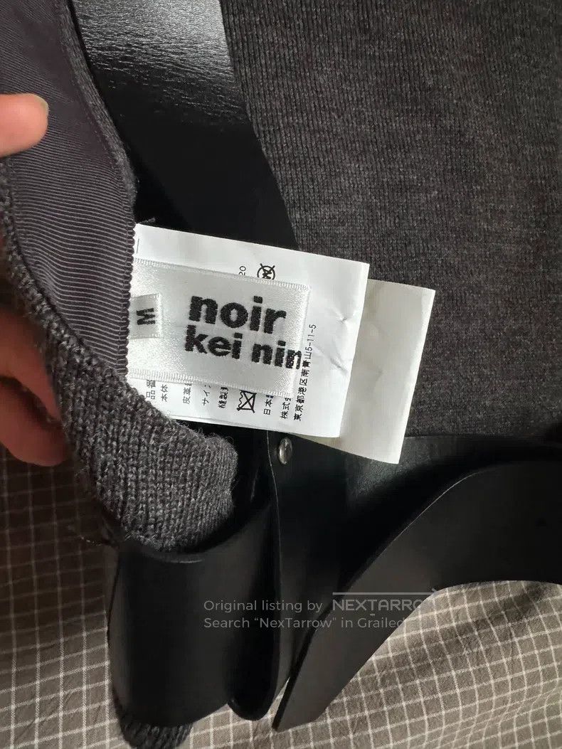 Comme des Garcons Comme Des Garcons Grey Sleeveless Backless Knit Belted Ves Size M / US 6-8 / IT 42-44 - 6 Thumbnail